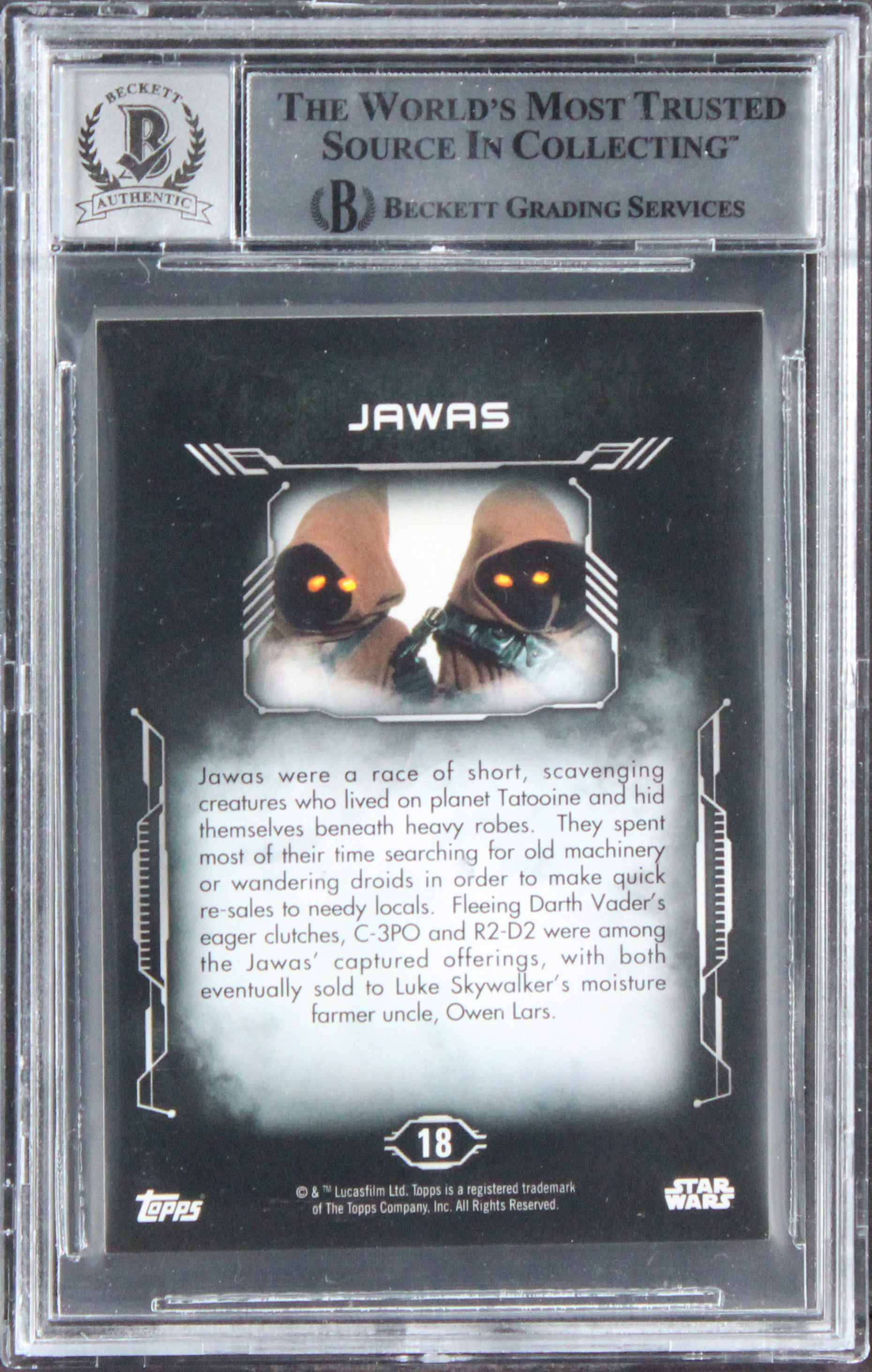 Star Wars (2) Donaldson & Miller Signed 2016 SW MW #18 Card Auto 10! BAS Slabbed