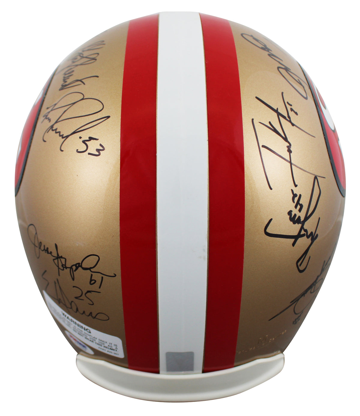49ers (19) Montana, Rice, Young, Gore +15 Signed F/S Rep Helmet PSA/DNA #Y07059