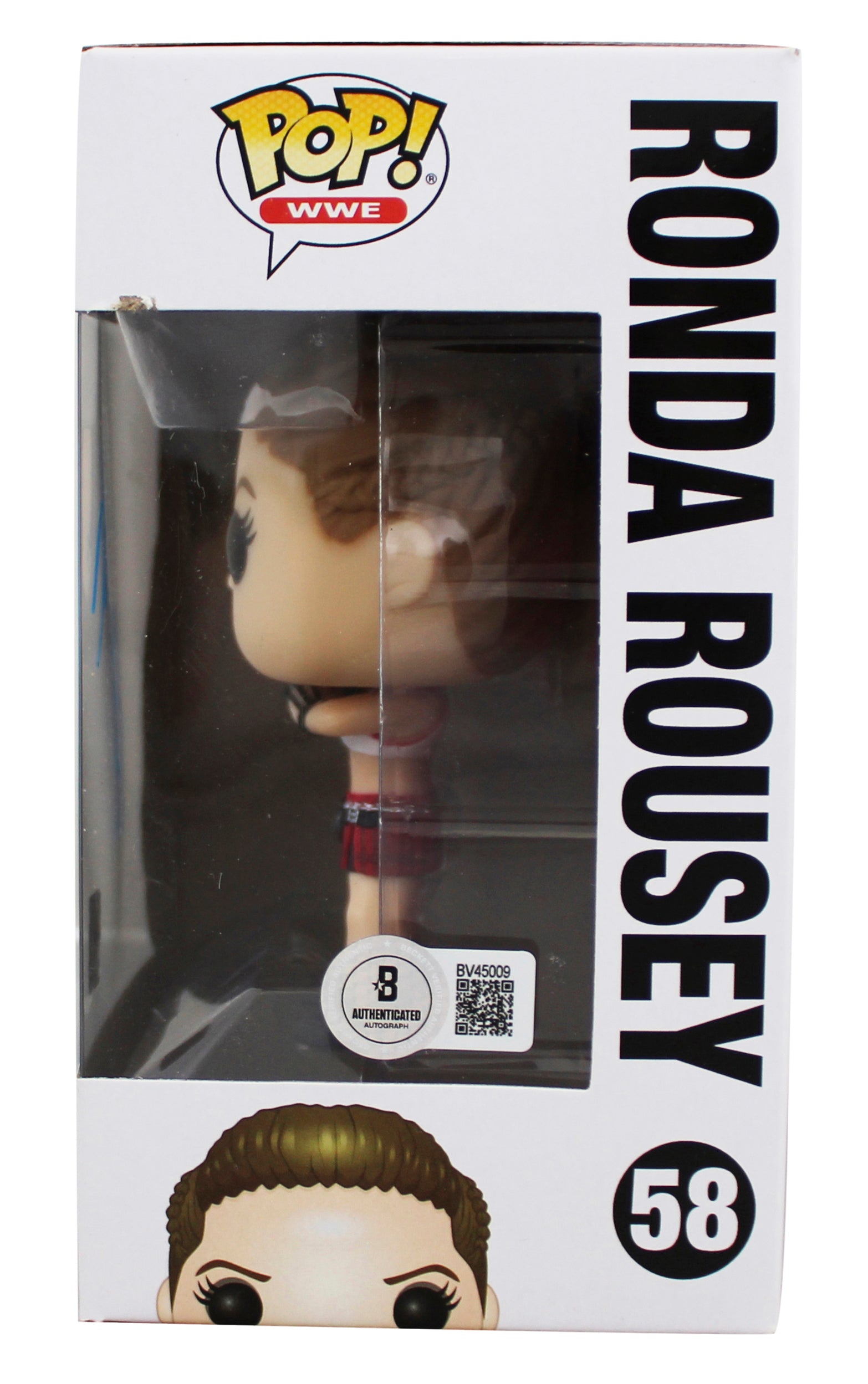Ronda Rousey WWE Authentic Signed #58 Funko Pop Vinyl Figure BAS #BV45009