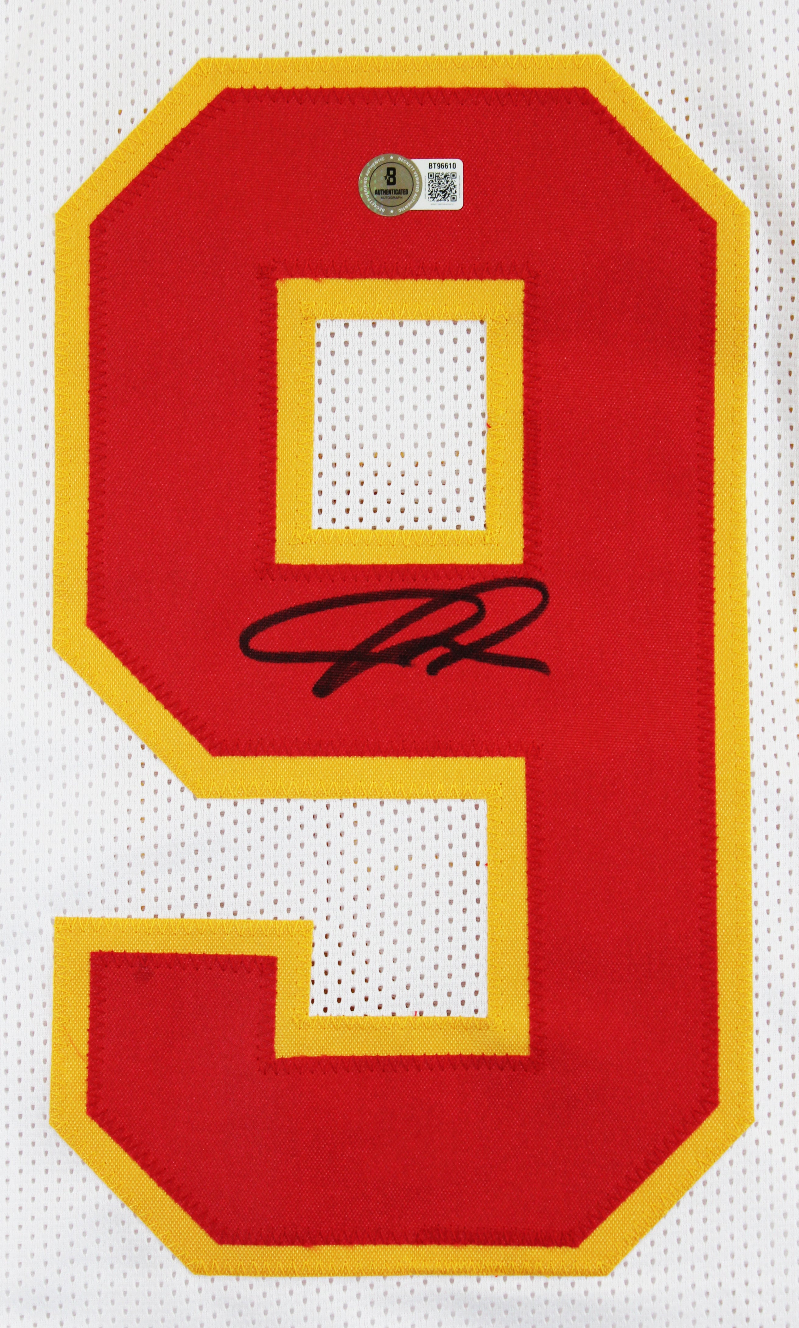 Chris Jones Authentic Signed White Pro Style Jersey Autographed BAS