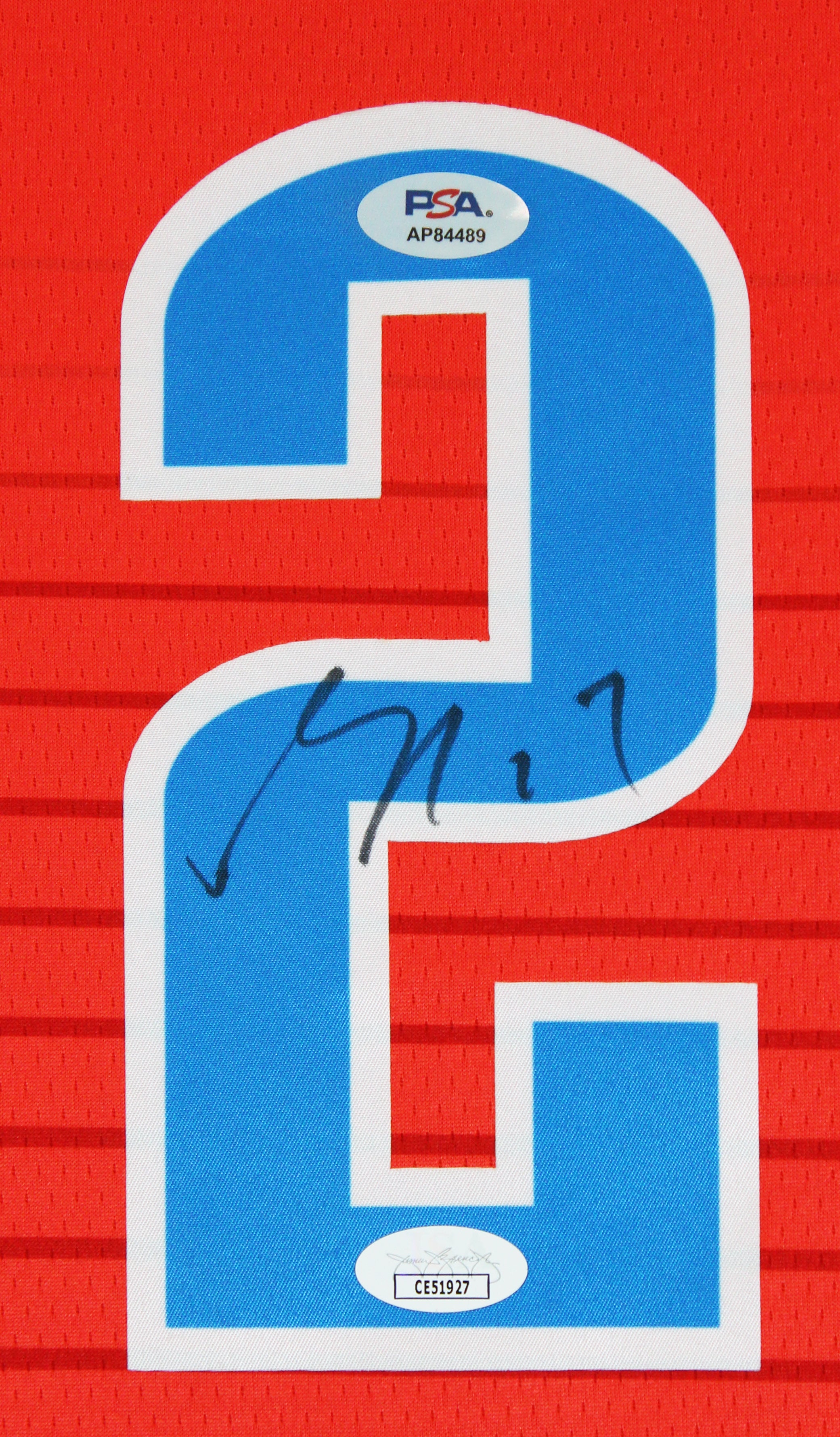 Thunder Shai Gilgeous-Alexander Signed Orange Nike Swingman Jersey PSA #AP84489