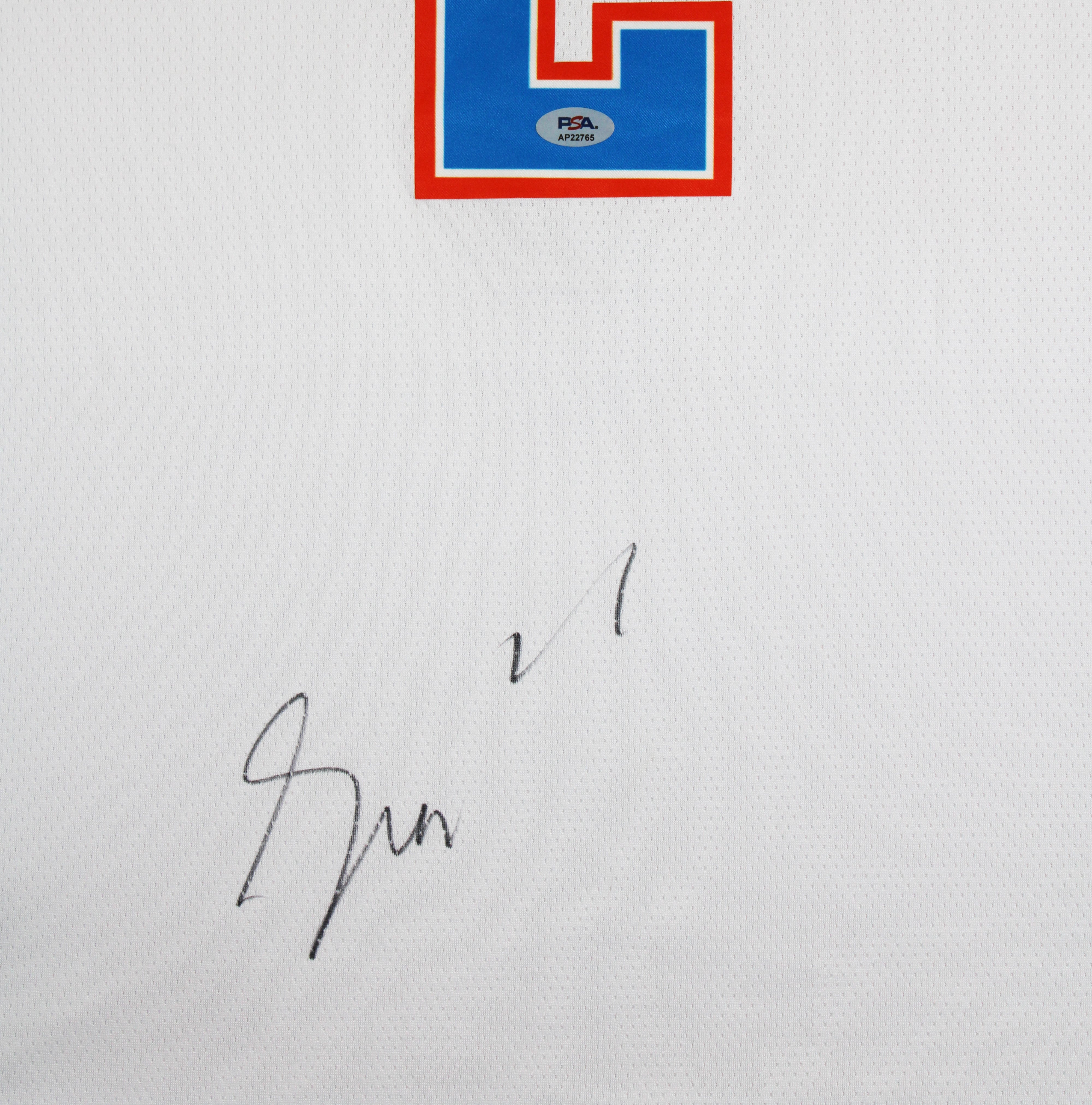 Thunder Shai Gilgeous-Alexander Signed White Nike Swingman Jersey PSA #AP22765