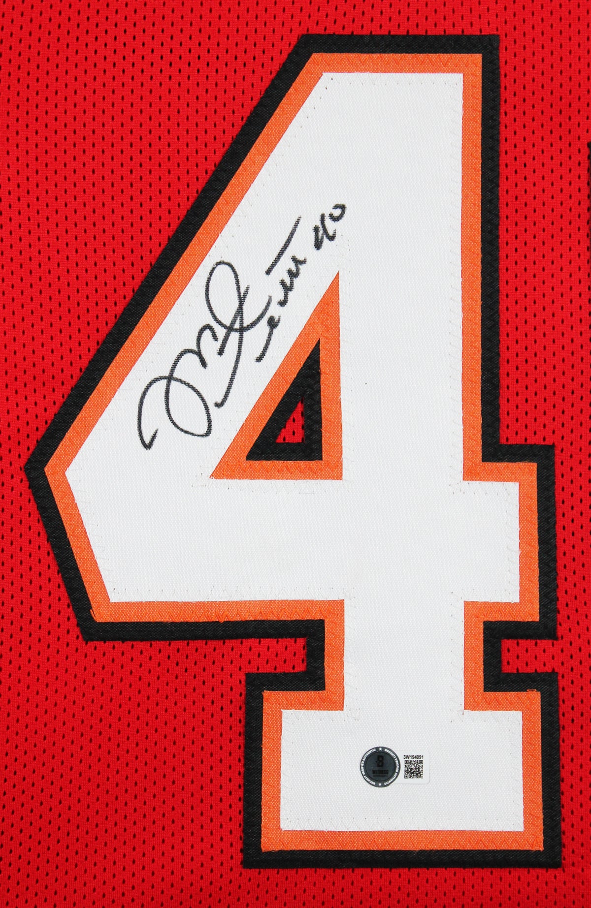 Mike Alstott Authentic Signed Red Pro Style Framed Jersey BAS Witnessed 2