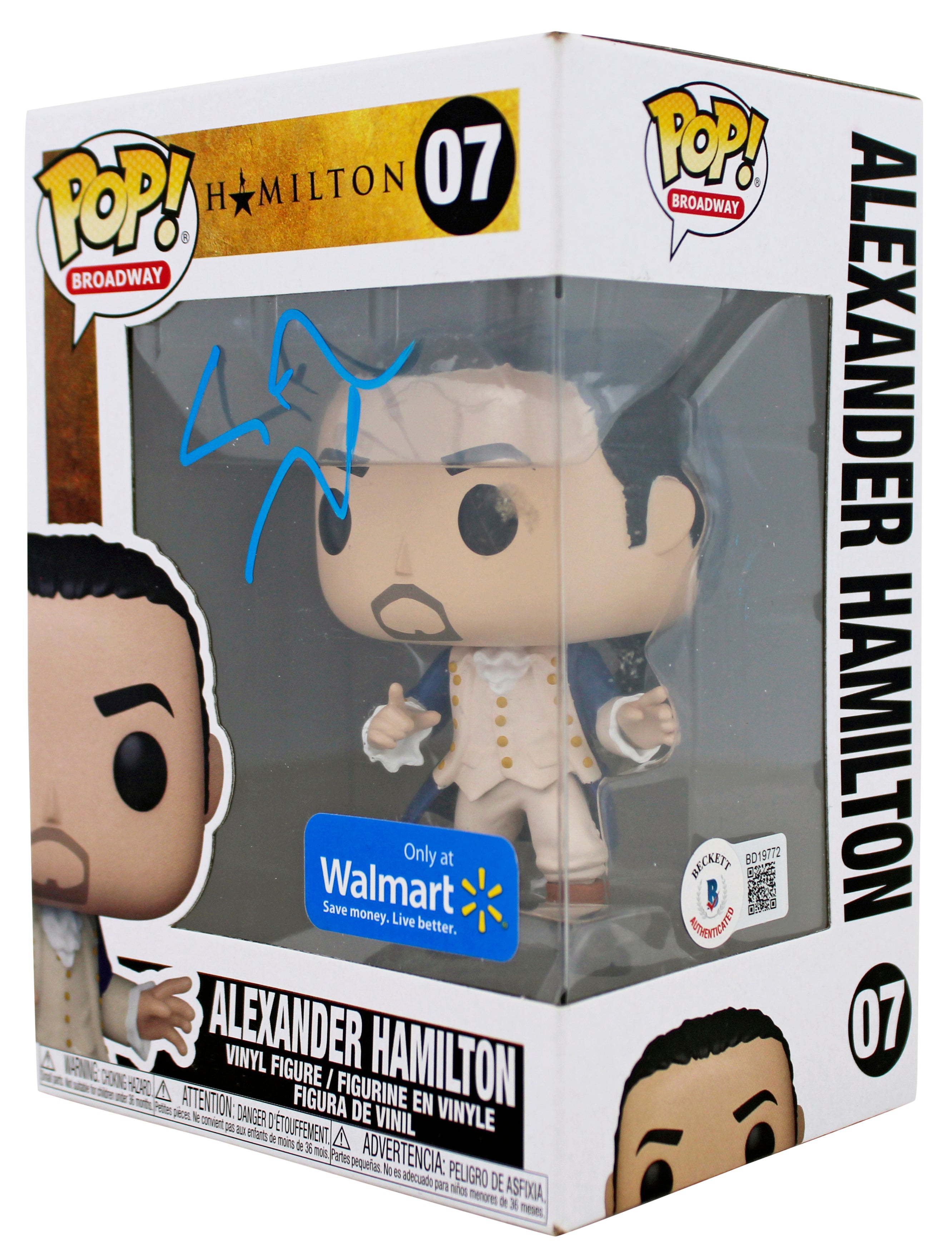 Lin-Manuel Miranda Hamilton Authentic Signed #07 Funko Pop Vinyl Figure BAS