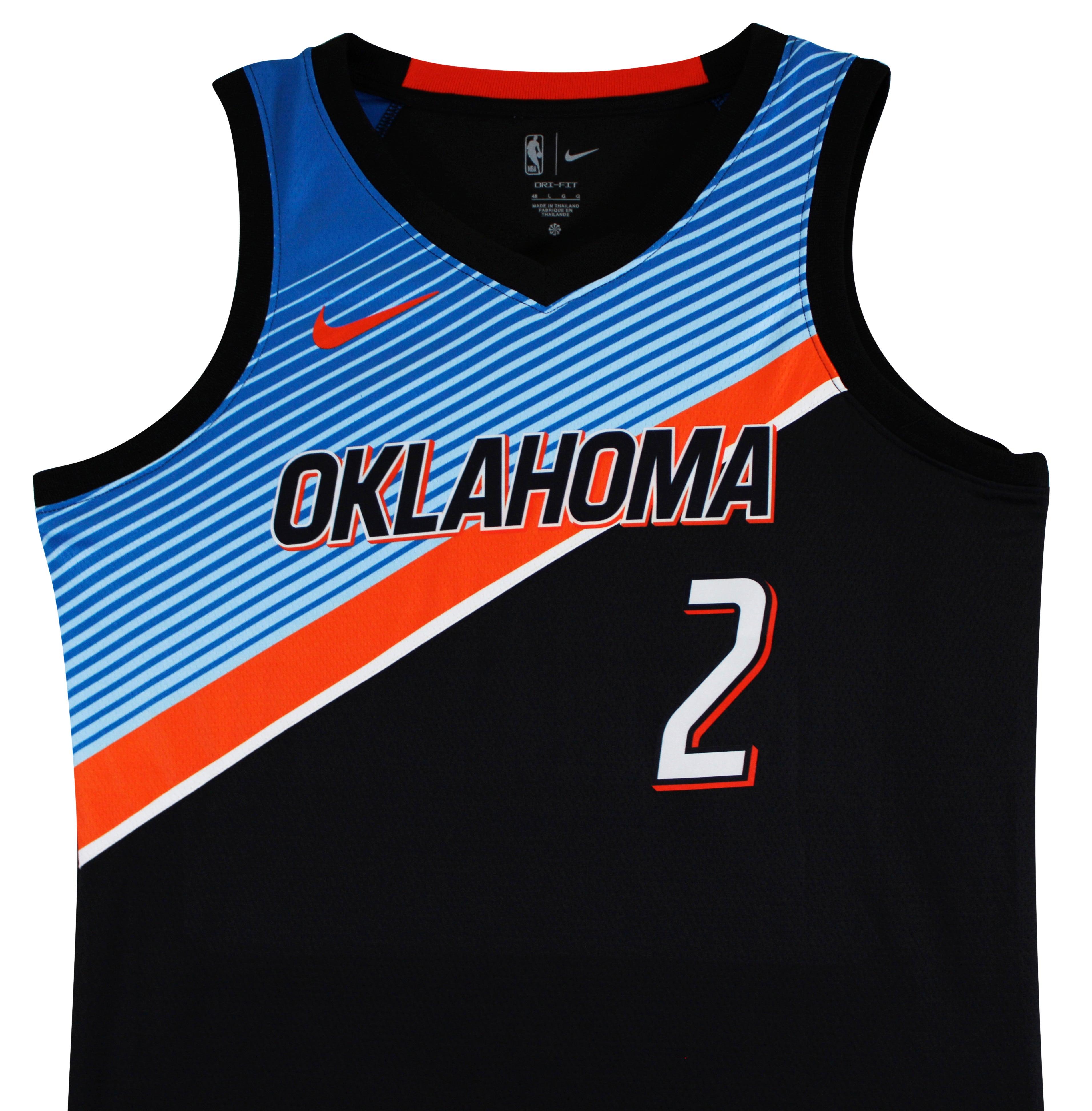 Thunder Shai Gilgeous-Alexander Signed Black Nike Swingman Jersey JSA #CD42286