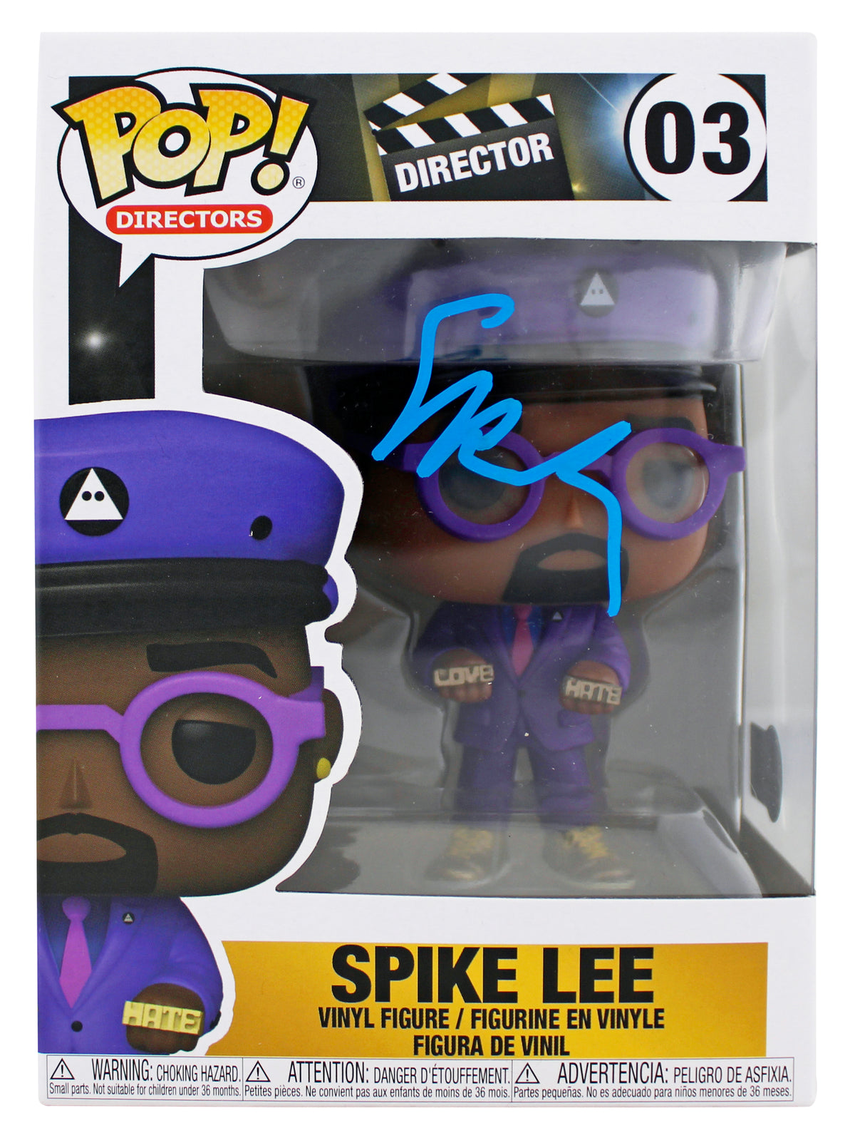 Spike Lee Authentic Signed Director #03 Funko Pop Vinyl Figure w/ Blue Sig BAS