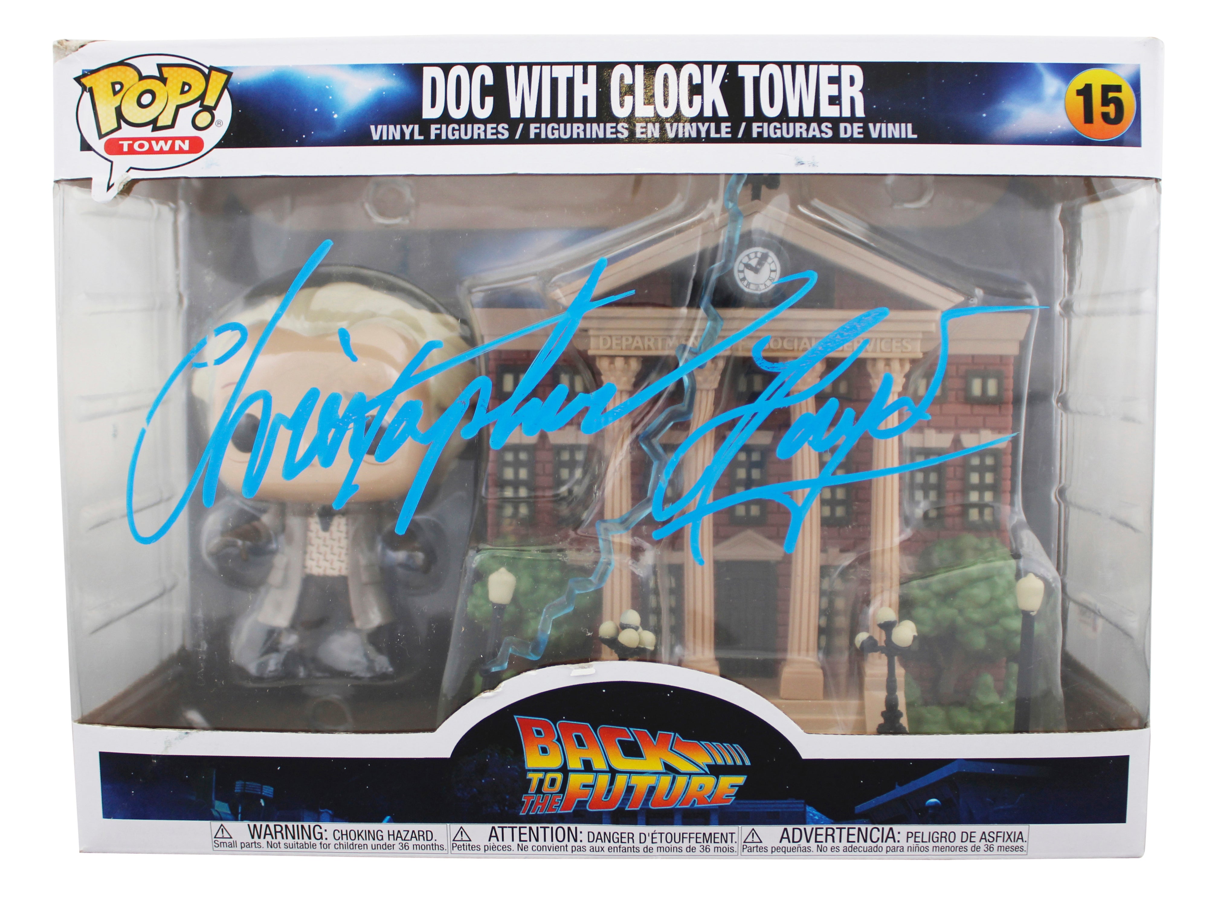 Christopher Lloyd Back To The Future Signed #15 Funko Pop Figure BAS #X15652