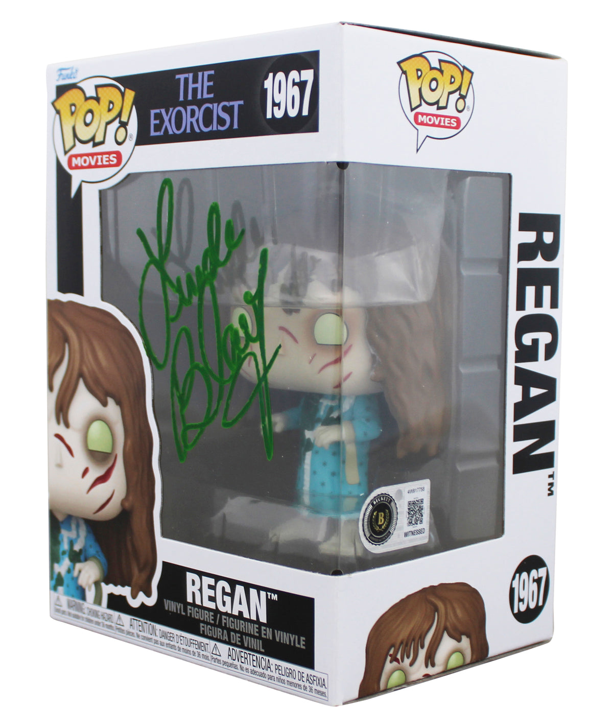 Linda Blair The Exorcist Signed Regan #1967 Funko Pop Figure BAS Wit #4W917758
