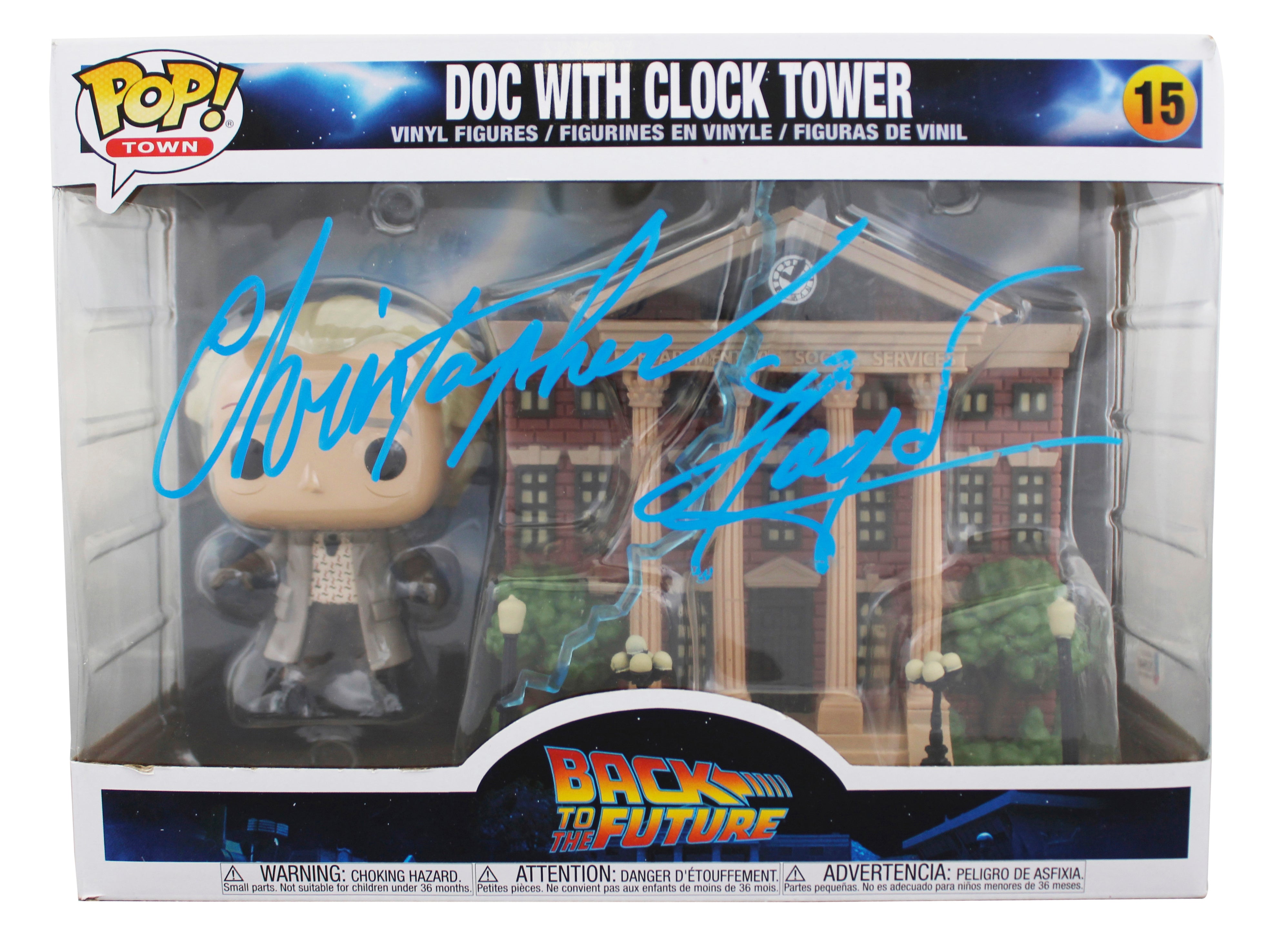 Christopher Lloyd Back To The Future Signed #15 Funko Pop Figure BAS #X15648