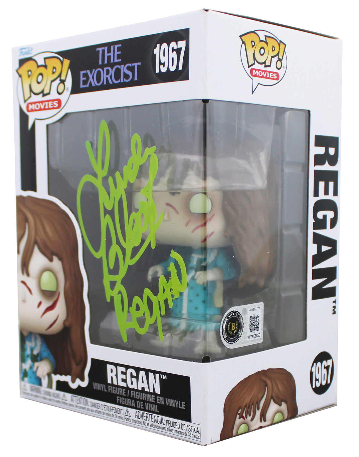 Linda Blair The Exorcist "Regan" Signed #1967 Funko Pop Figure BAS Wit #4W917777