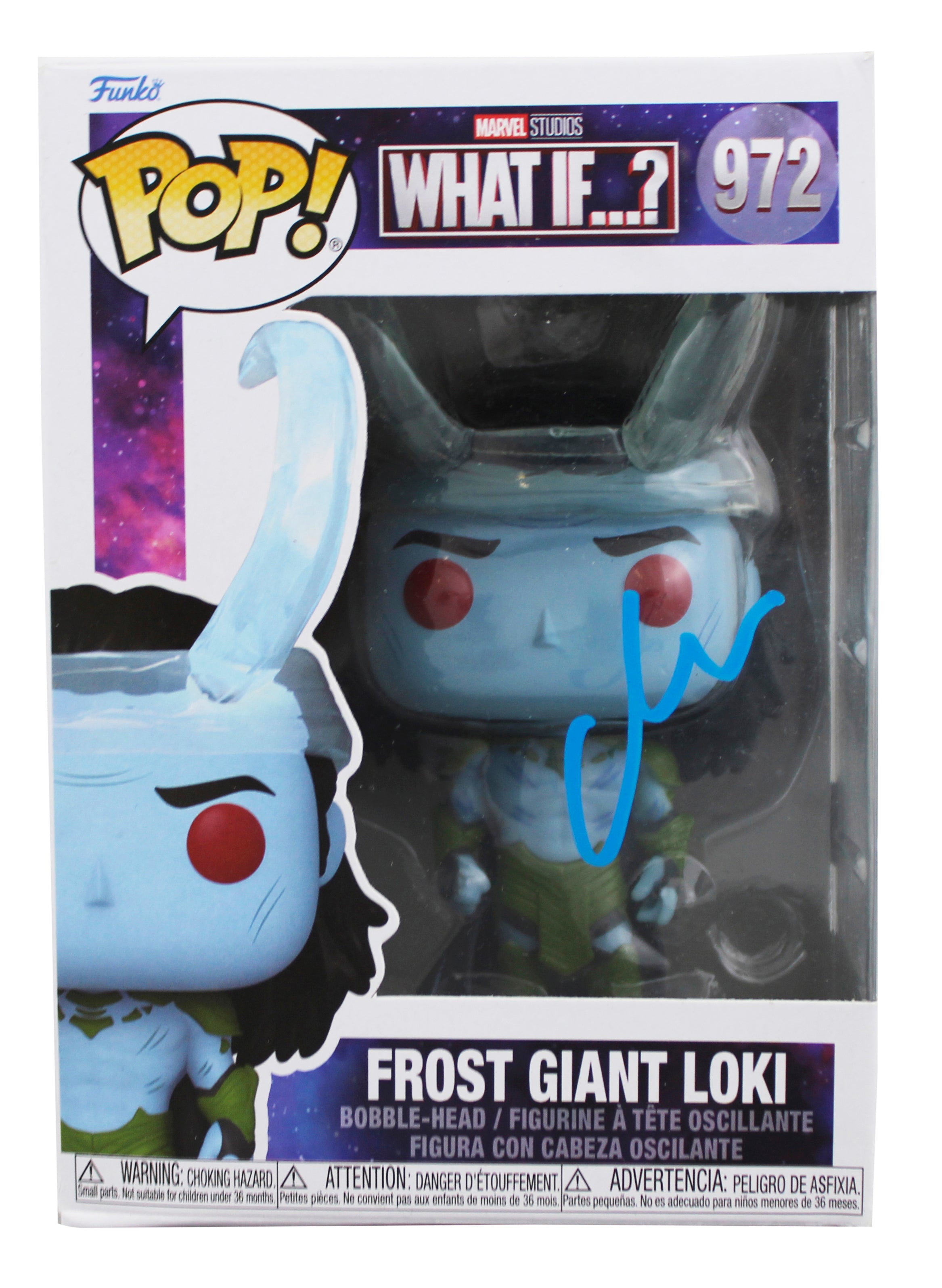 Matt Damon Thor Ragnarok Signed Loki #972 Funko Pop Vinyl Figure BAS #BK12174