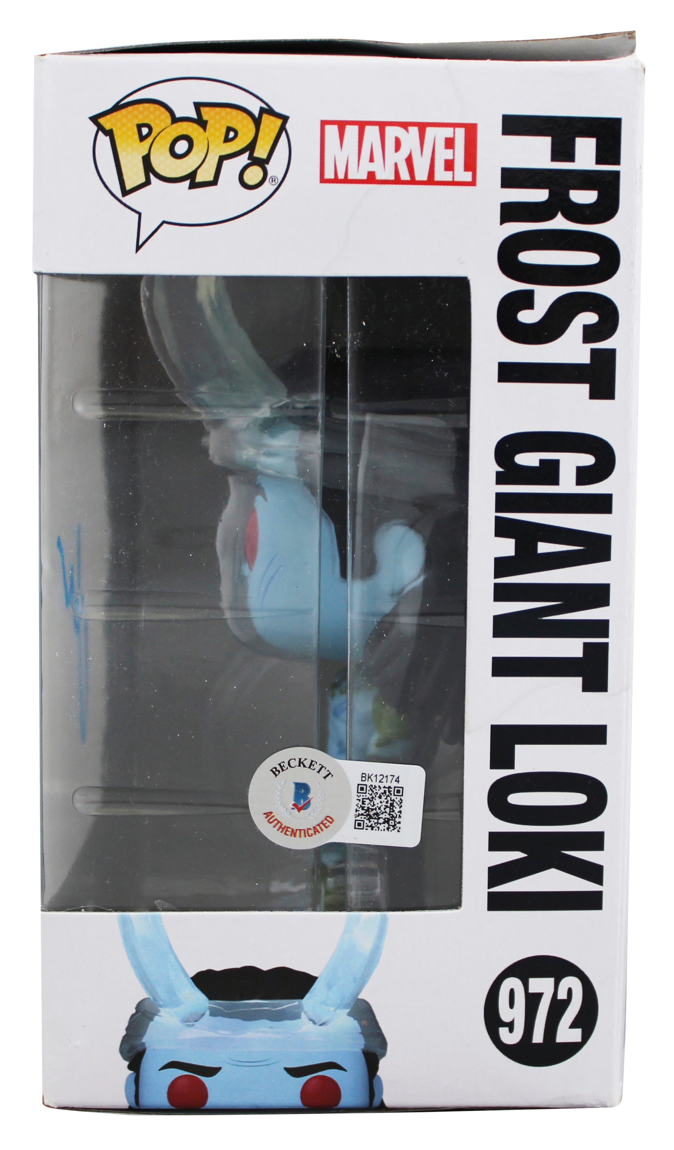 Matt Damon Thor Ragnarok Signed Loki #972 Funko Pop Vinyl Figure BAS #BK12174