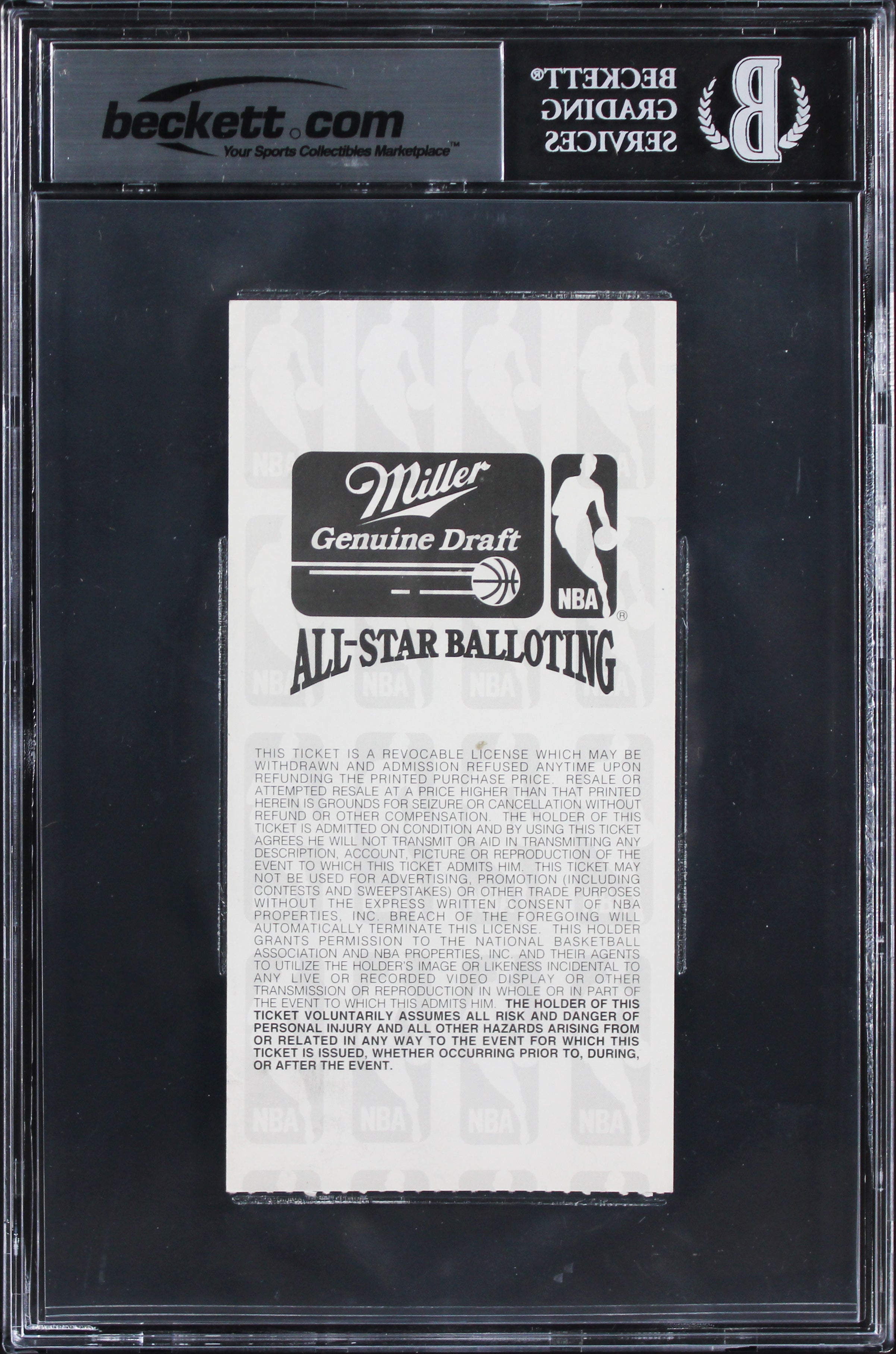 Shaq O'Neal "1st ASG" Signed 2/21/1993 NBA All Star Game Ticket Stub BAS Slabbed