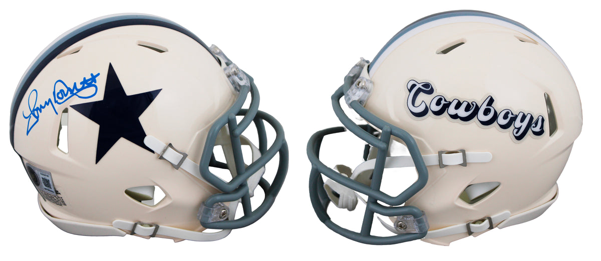 Cowboys Tony Dorsett Authentic Signed Retro Speed Mini Helmet BAS Witnessed