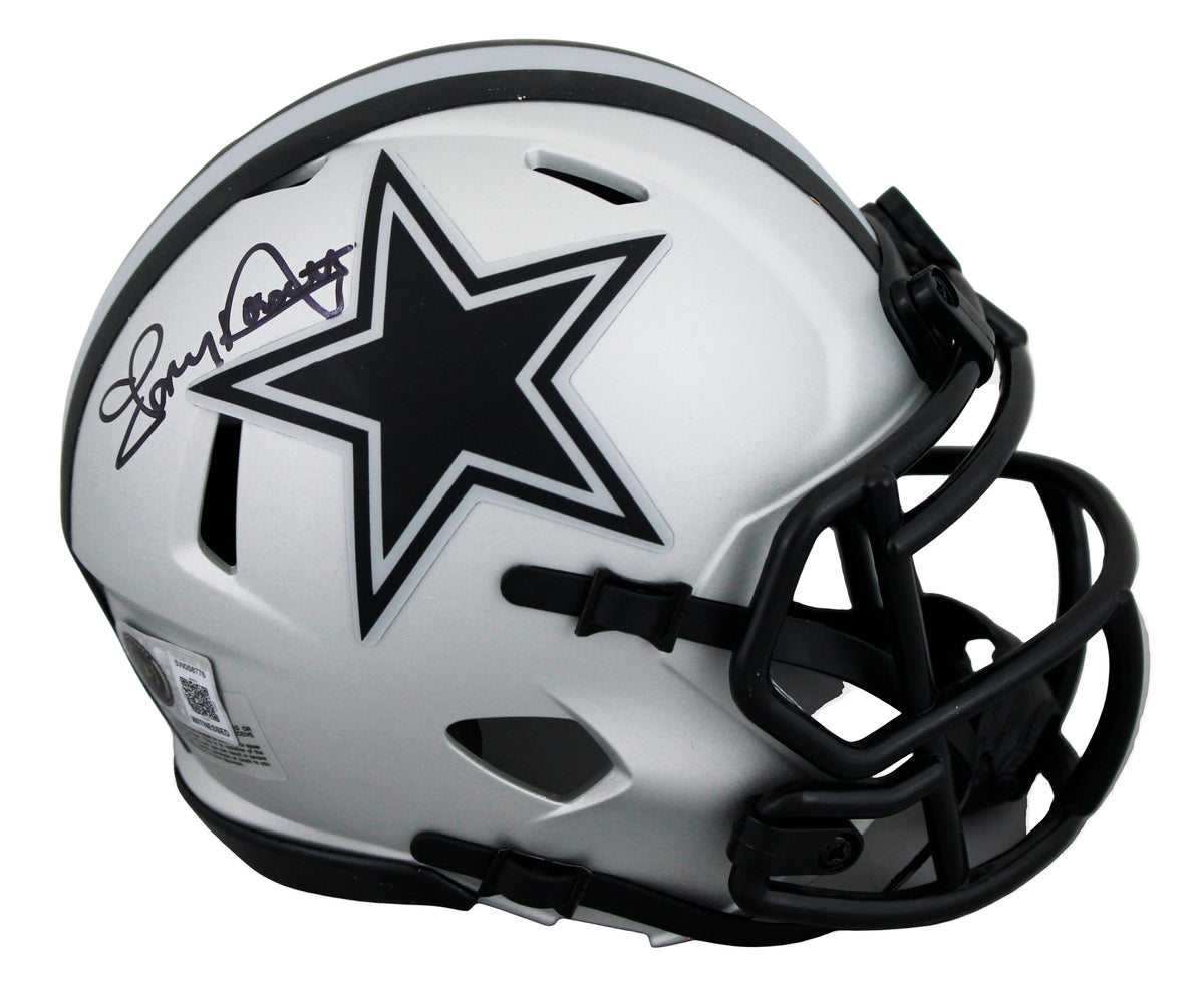 Cowboys Tony Dorsett Authentic Signed Rave Speed Mini Helmet BAS Witnessed 2