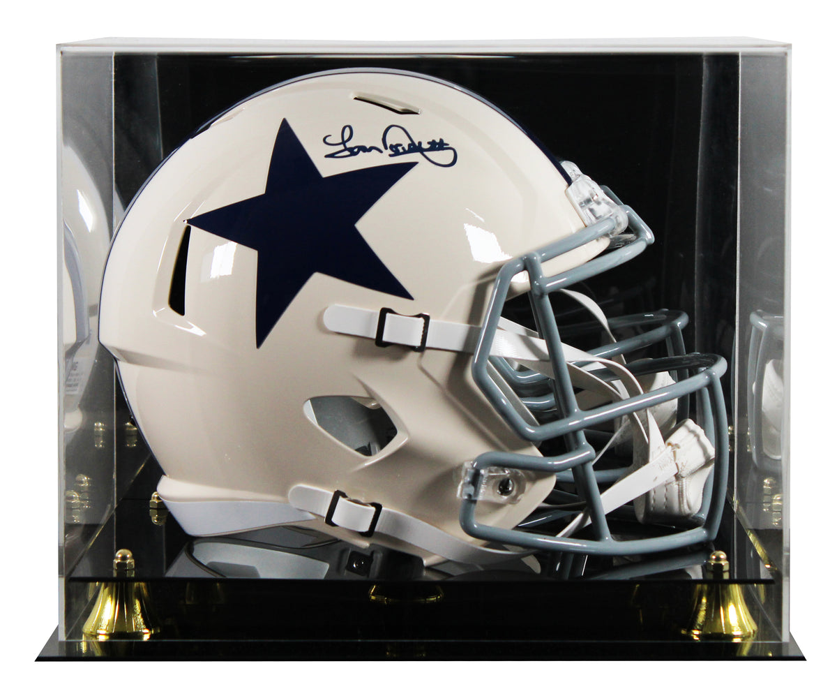 Cowboys Tony Dorsett Signed Retro Full Size Speed Rep Helmet W/ Case BAS Wit 1