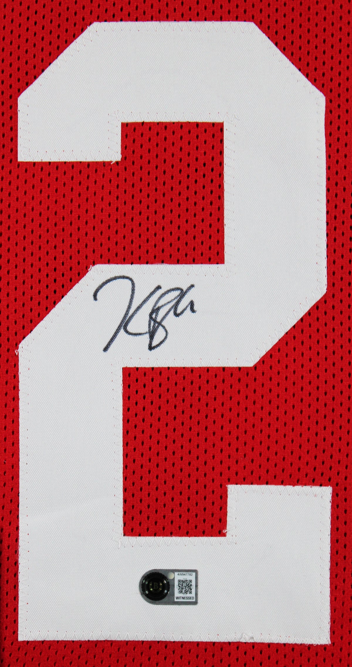 Kaelon Black Authentic Signed Red Pro Style Framed Jersey BAS Witnessed