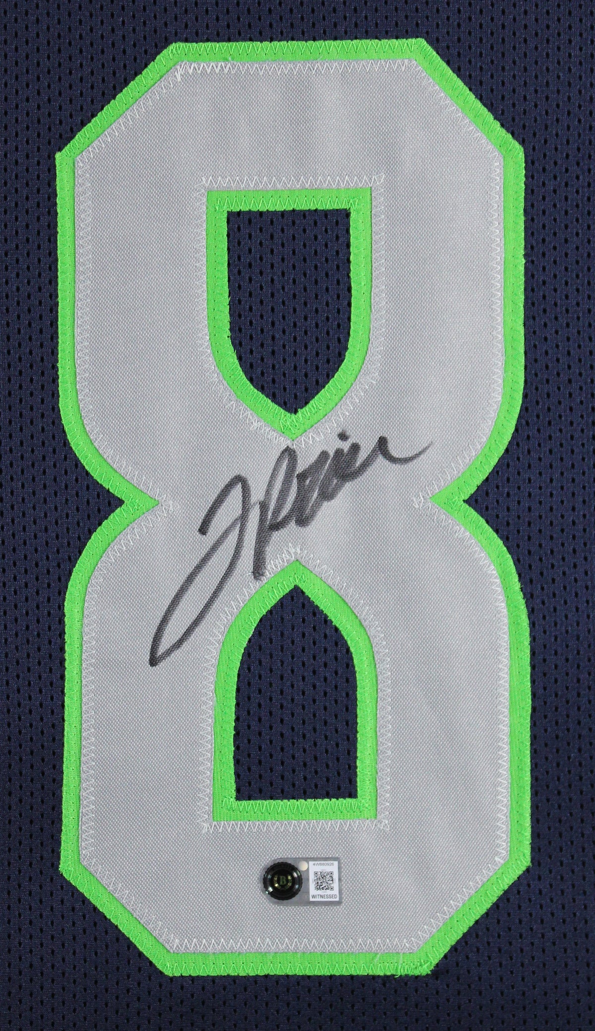 Jadarian Price Authentic Signed Navy Pro Style Framed Jersey BAS Witnessed