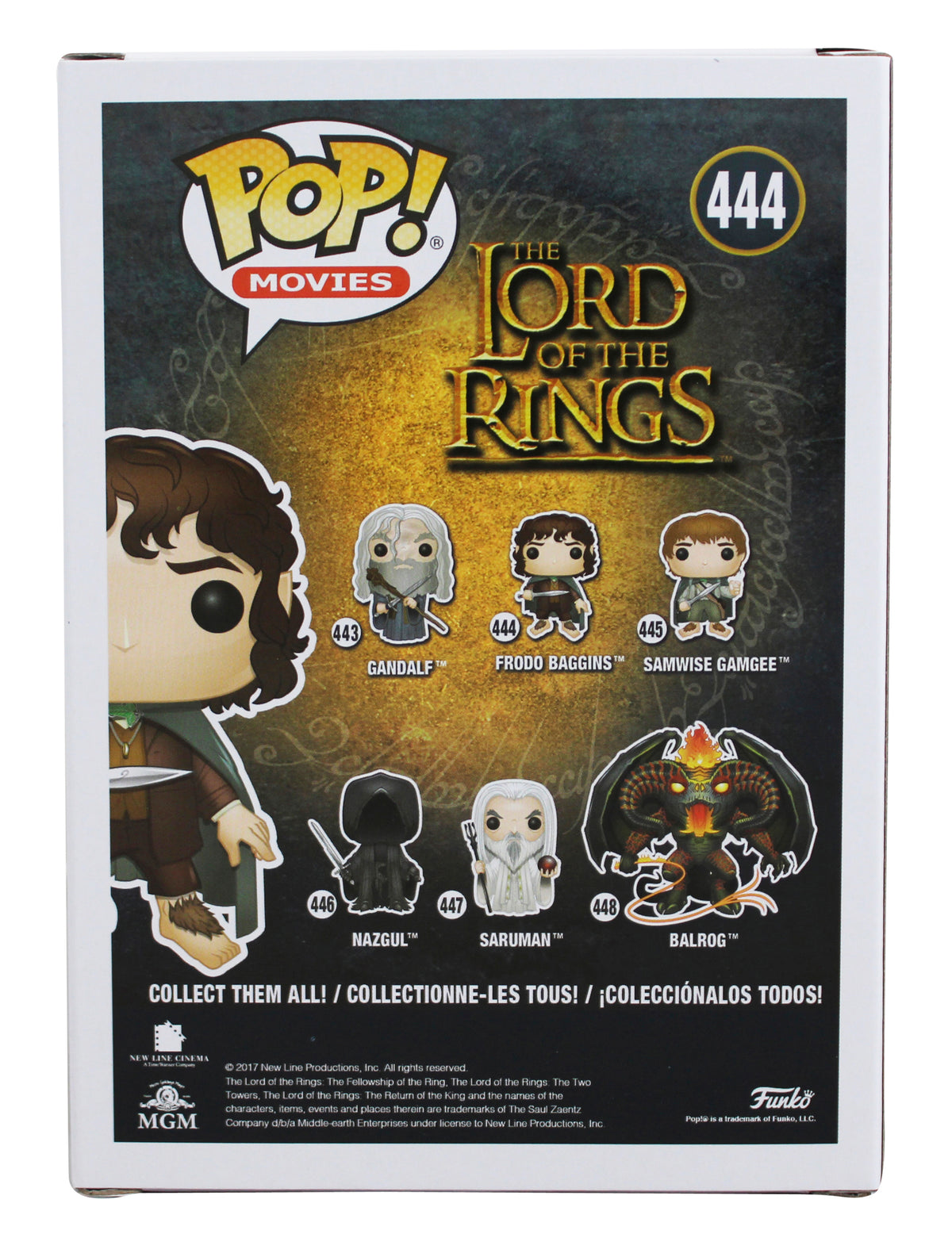 Elijah Wood LOTR "Frodo" Signed Frodo #444 Funko Pop Vinyl Figure BAS #3W027003