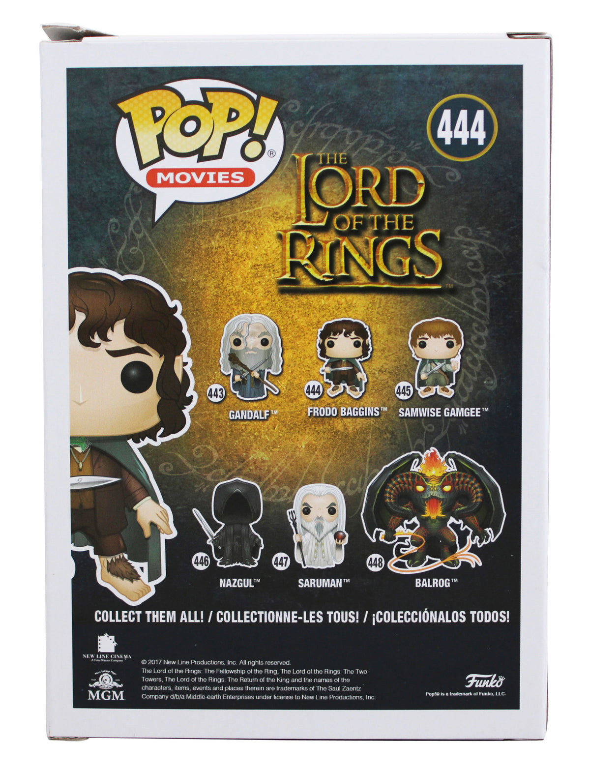 Elijah Wood LOTR "Frodo" Signed Frodo #444 Funko Pop Vinyl Figure BAS #3W978996