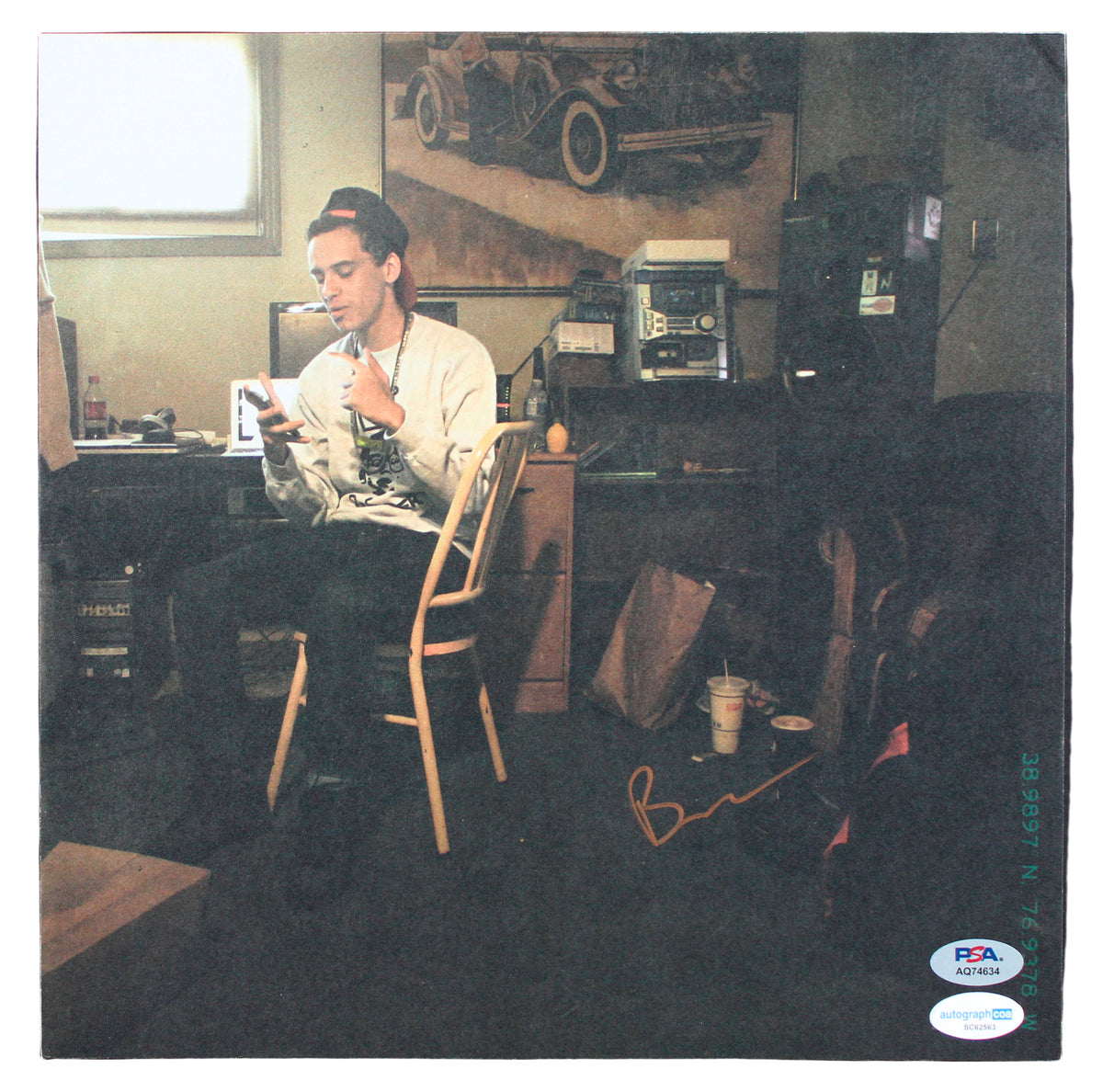 Logic Authentic Signed College Park Album Flat w/ Album & Vinyl PSA/DNA #AQ74634