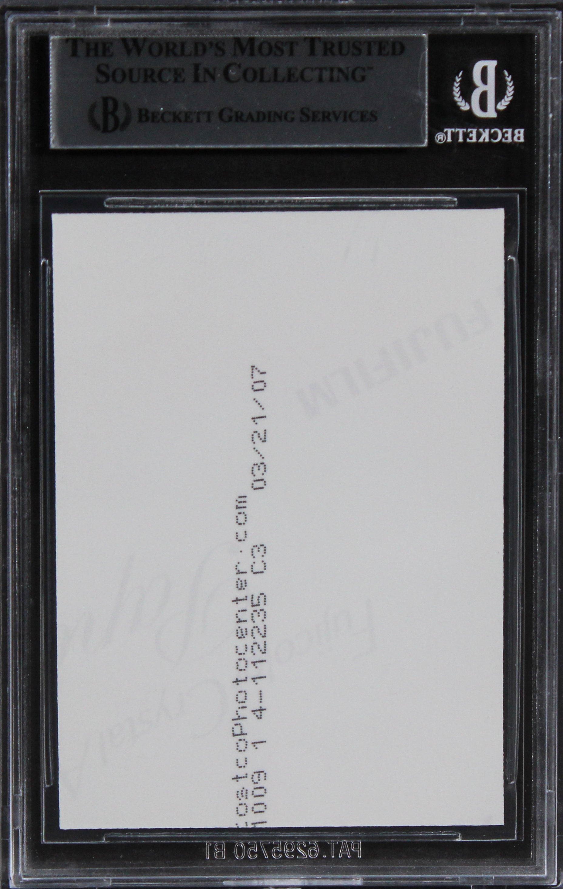 Jack McKenzie Star Wars Authentic Signed Custom Trading Card BAS Slabbed 3