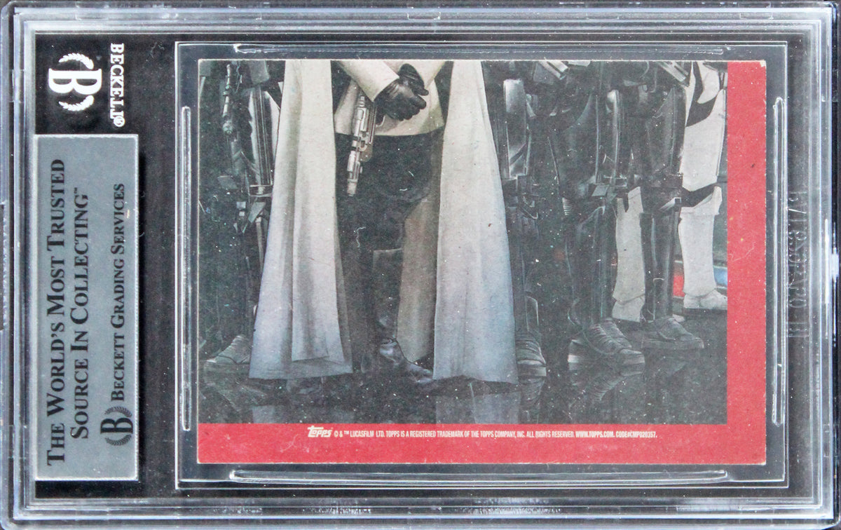 Wen Jiang Star Wars Signed 2016 Star Wars Rogue 1 MB #109 Card BAS Slabbed