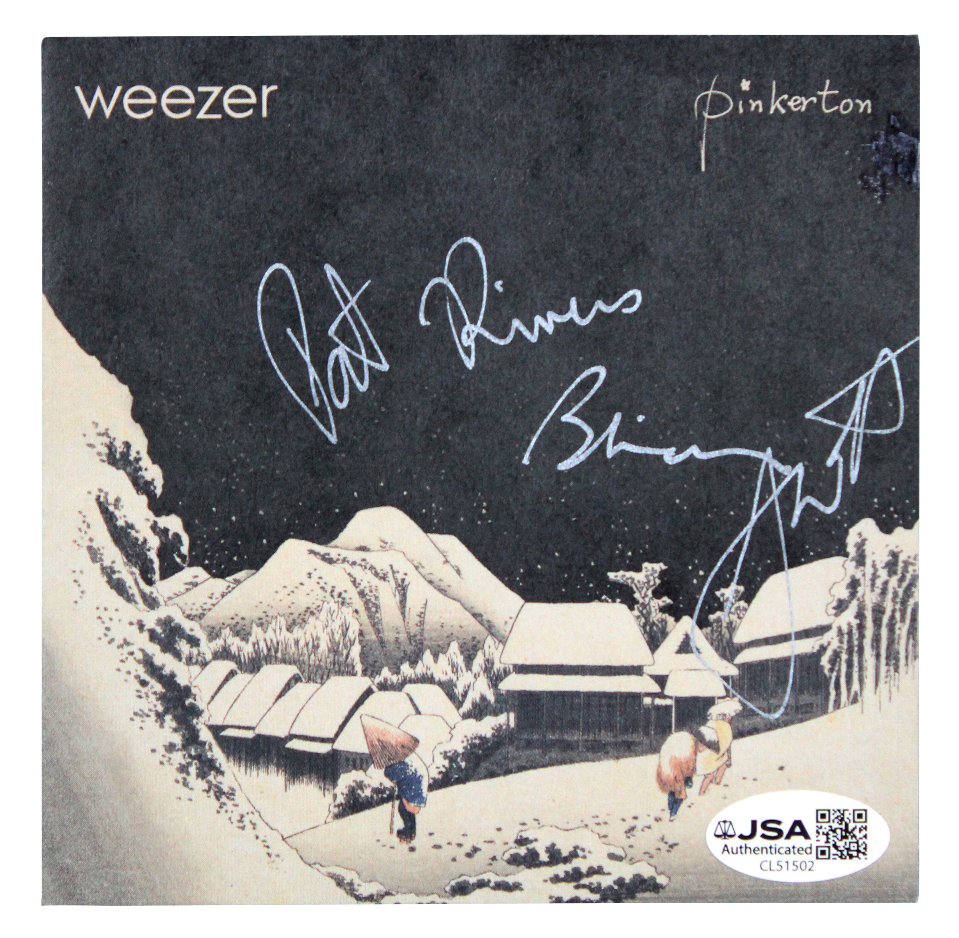 Weezer (4) Cuomo, Bell, Shriner & Wilson Signed Pinkerton CD Insert JSA #CL51502