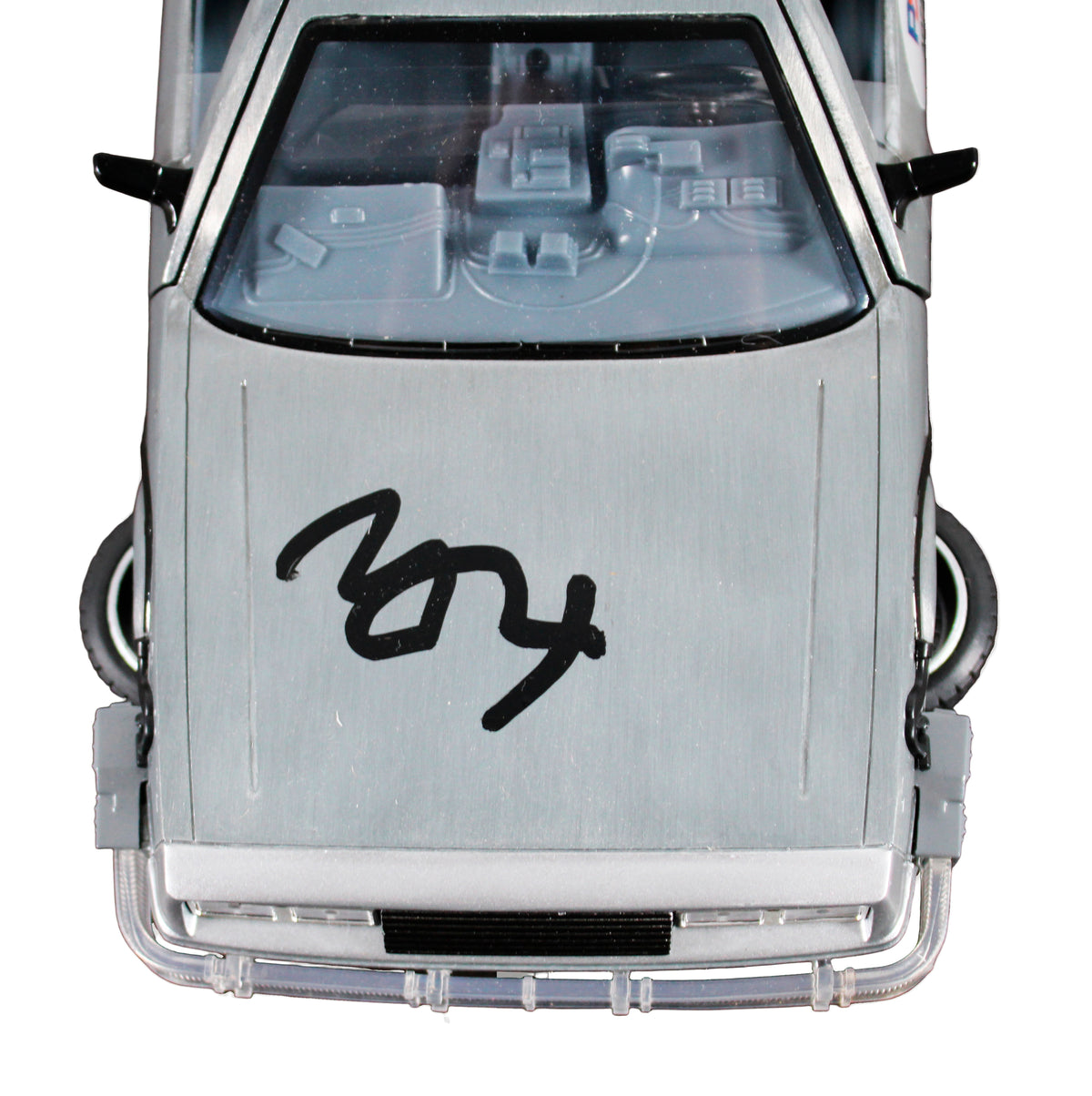 Michael J. Fox Back To The Future Signed 1:24 Die Cast DeLorean PSA/DNA #AQ74360