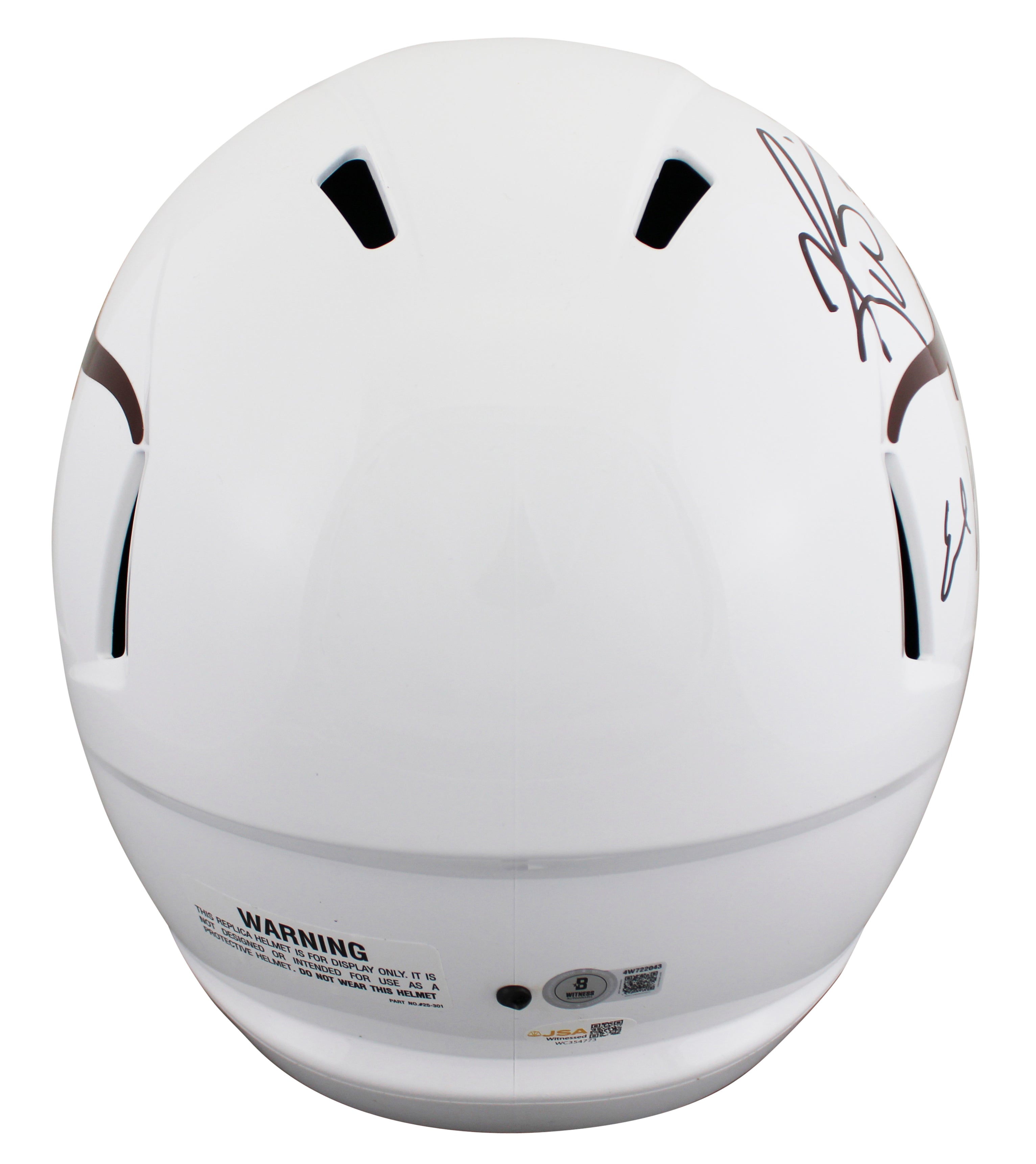 Texas Ricky Williams & Earl Campbell Signed Full Size Speed Rep Helmet BAS JSA W
