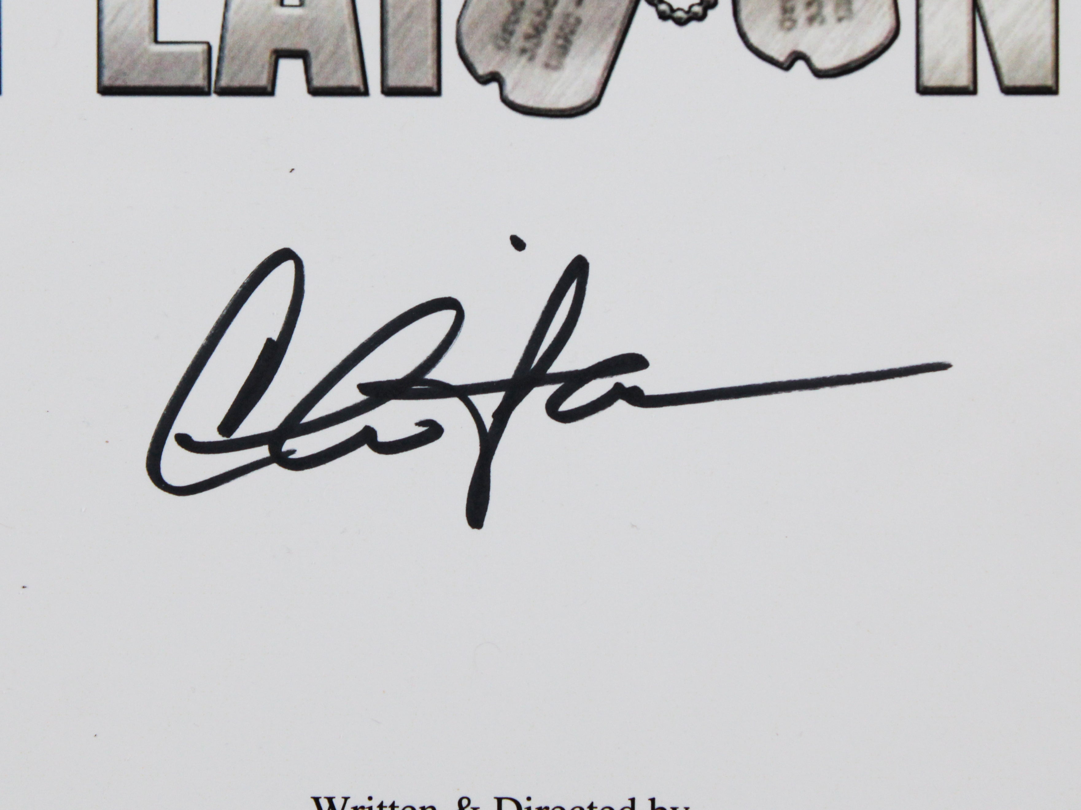 Charlie Sheen Platoon Authentic Signed Movie Script JSA Witness #WA456781