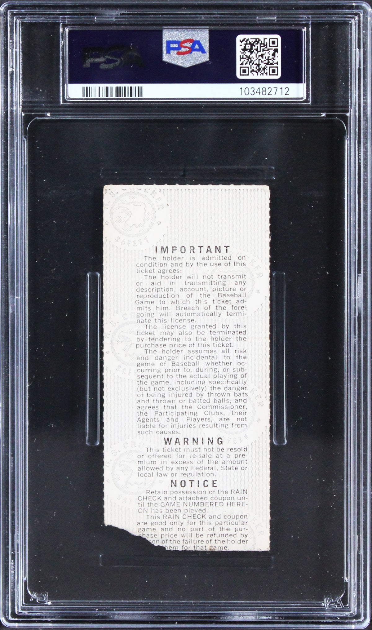 Carlton Fisk Signed 1975 World Series Game 6 Ticket Stub Auto 10! PSA/DNA Slab 2