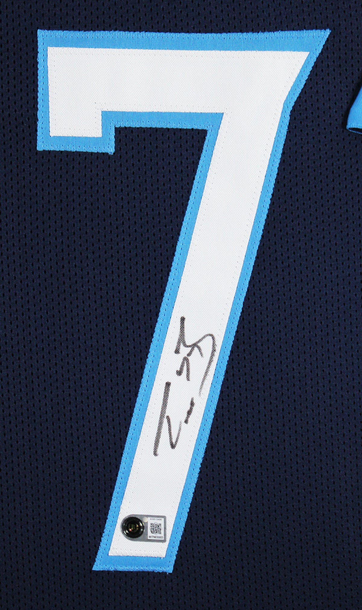 Taylor Lewan Authentic Signed Navy Blue Pro Style Jersey Autographed BAS Witness