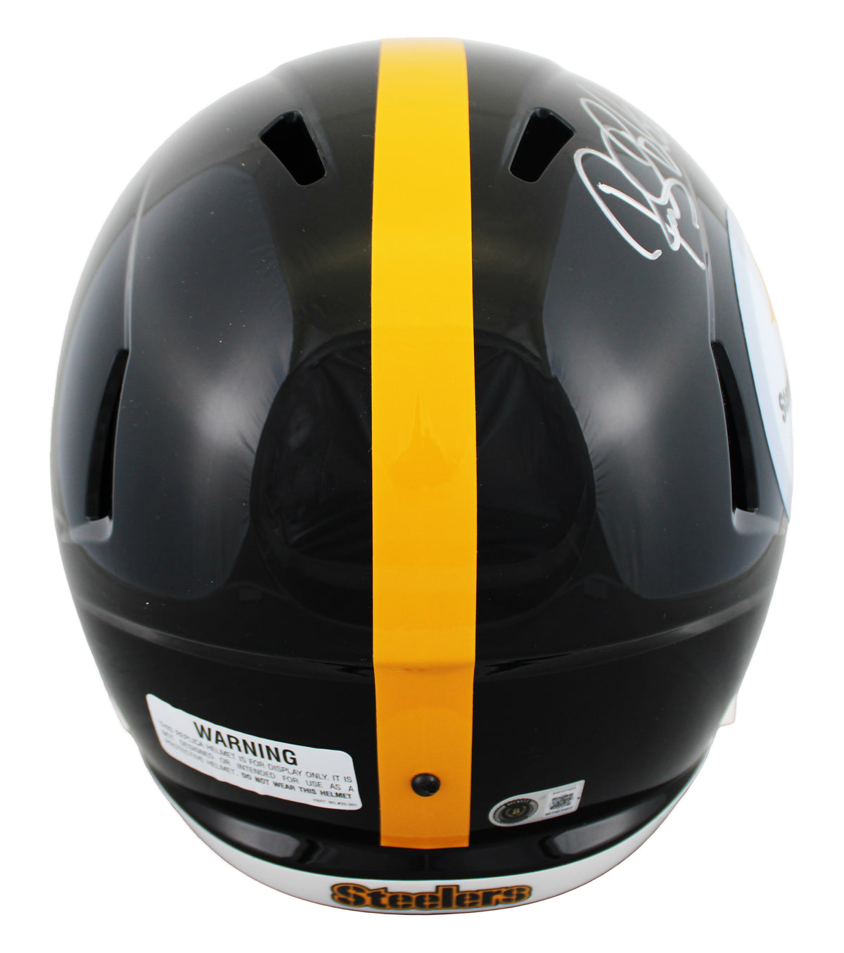 Steelers Rocky Bleier "2x Insc" Signed F/S Speed Rep Helmet W/ Case BAS Witness