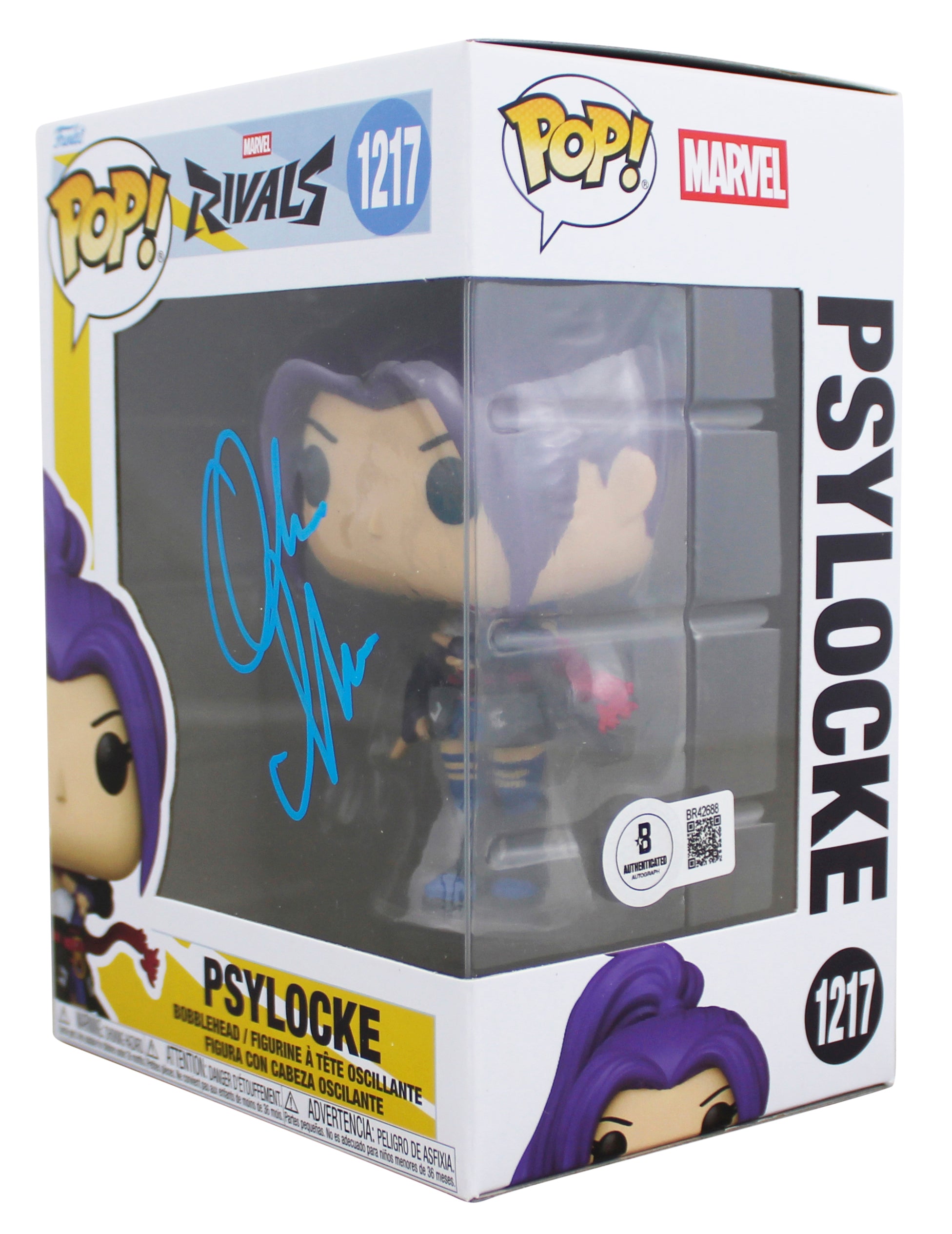 Olivia Munn X-Men Authentic Signed Psylocke #1217 Funko Pop Vinyl Figure BAS