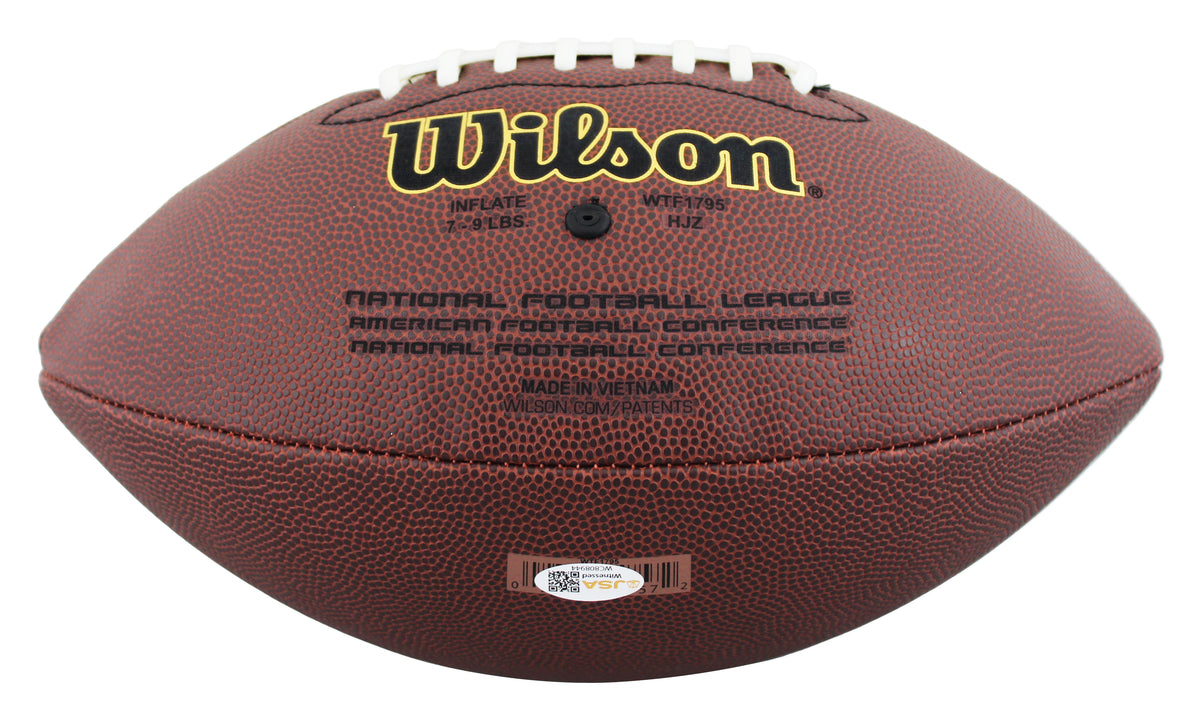 Texas A&M Johnny Manziel "12 HT" Signed Wilson Super Grip Football JSA #WC808944