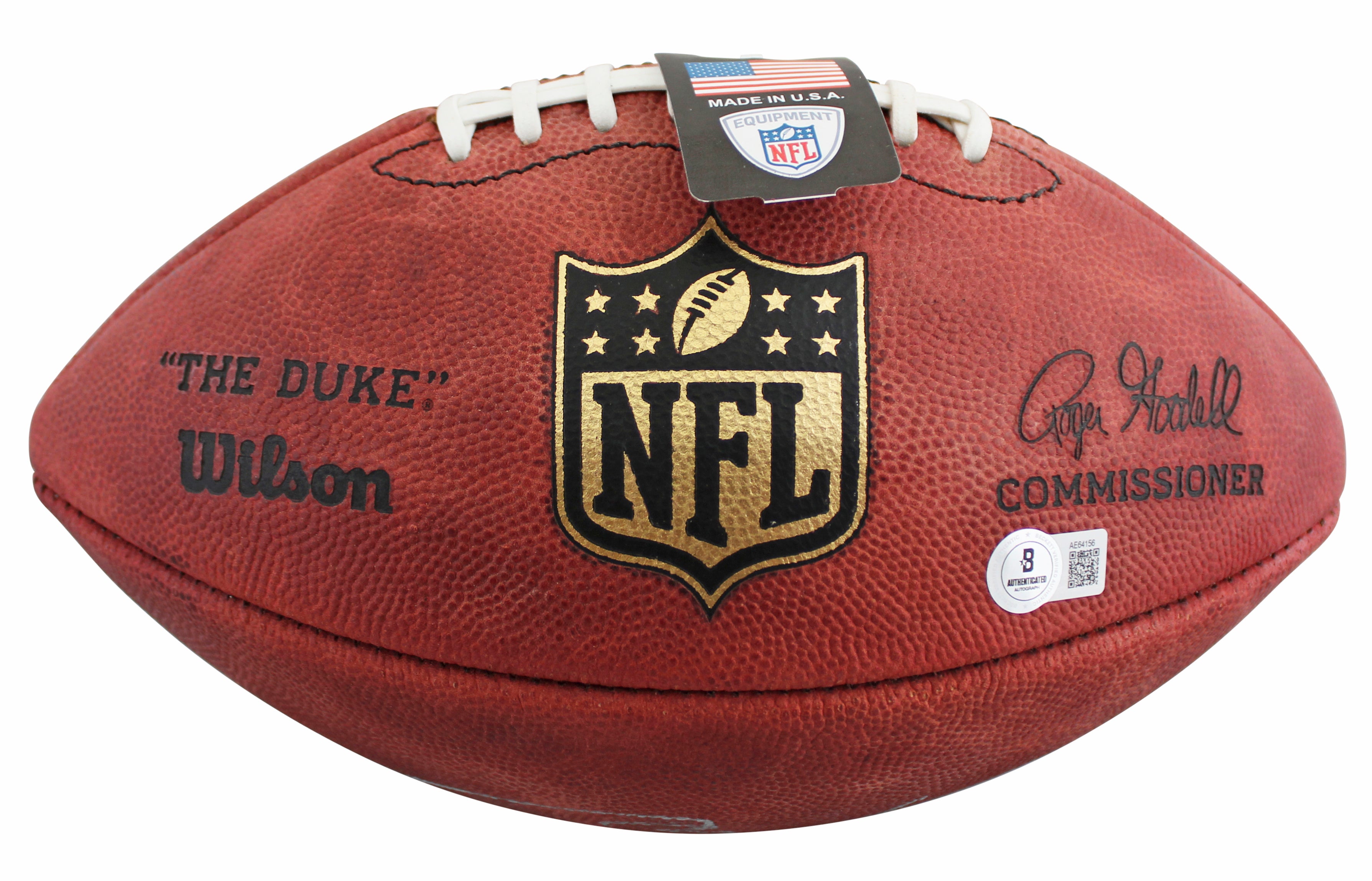 Patriots Tom Brady Signed Official Wilson "The Duke" Nfl Football BAS #AE64156