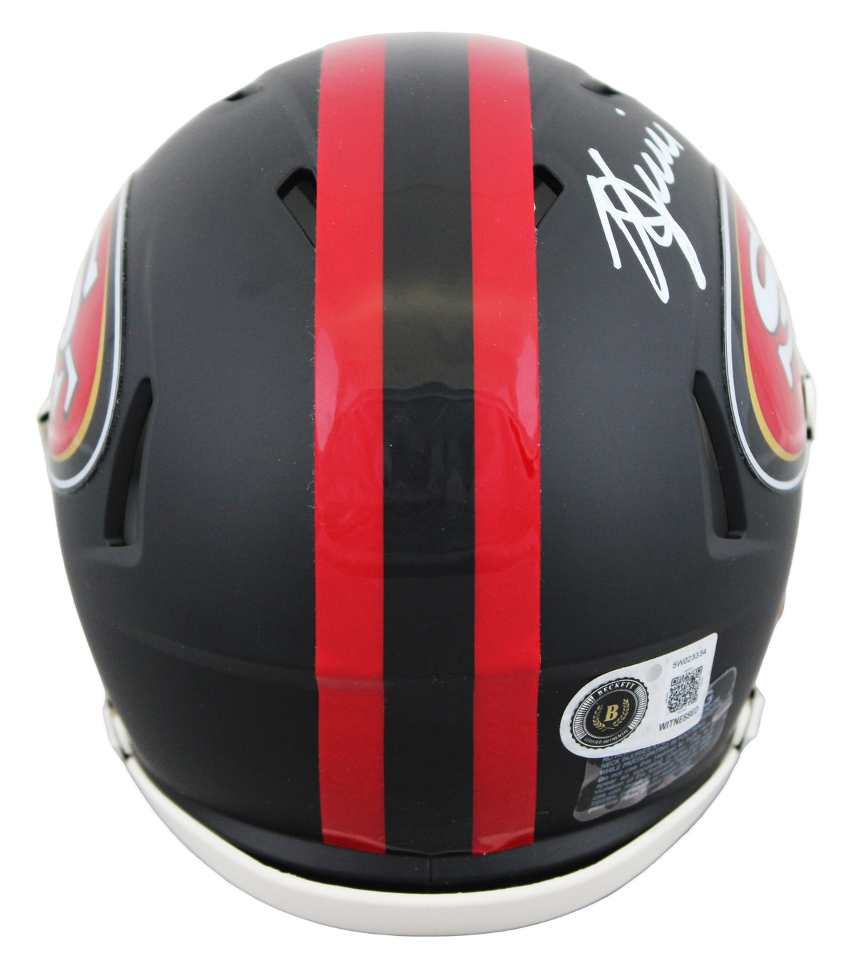49ers Kyle Juszczyk Authentic Signed Rivalries Speed Mini Helmet BAS Witnessed