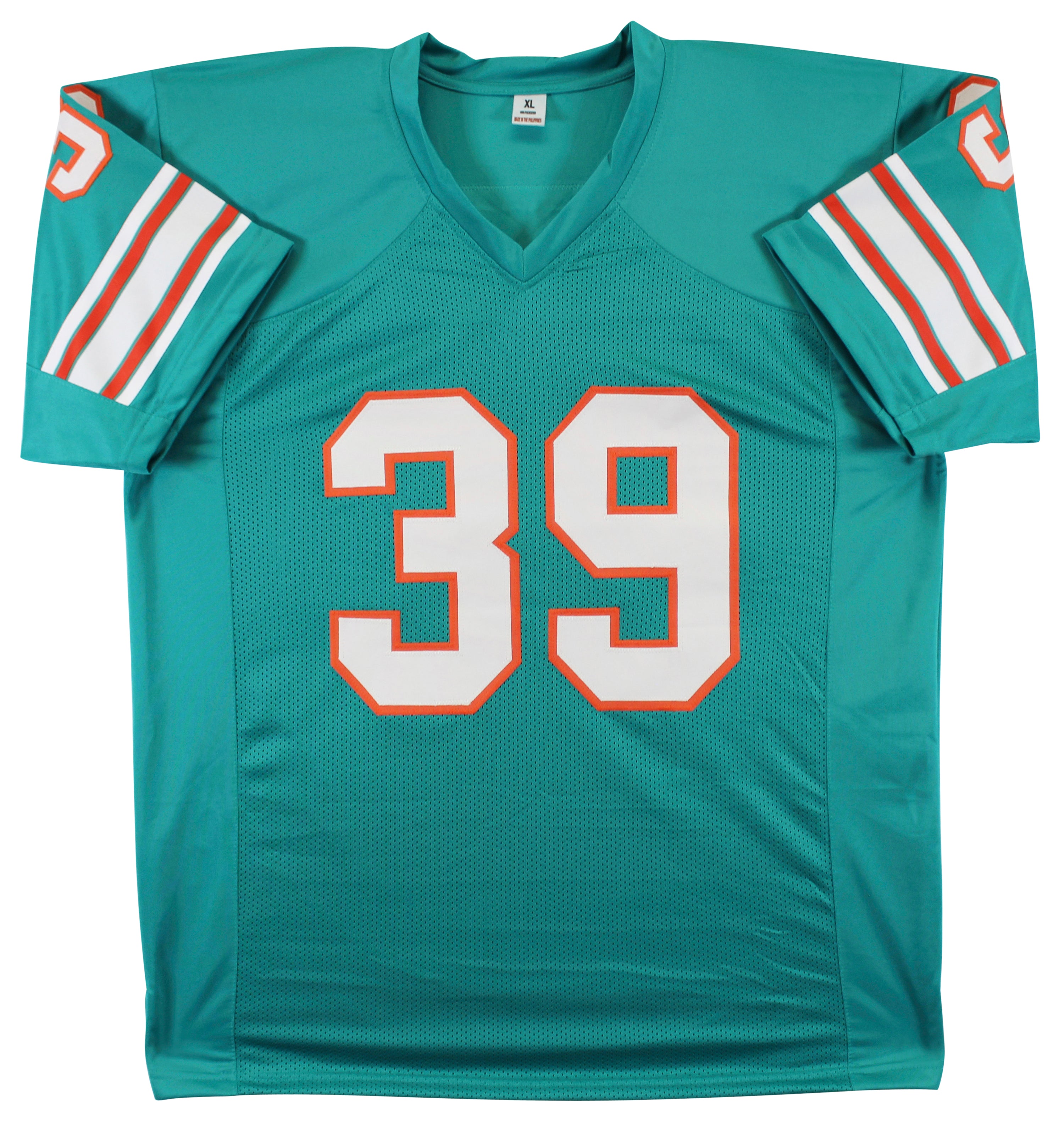 Larry Csonka Authentic Signed Teal Pro Style Jersey Autographed BAS Witnessed