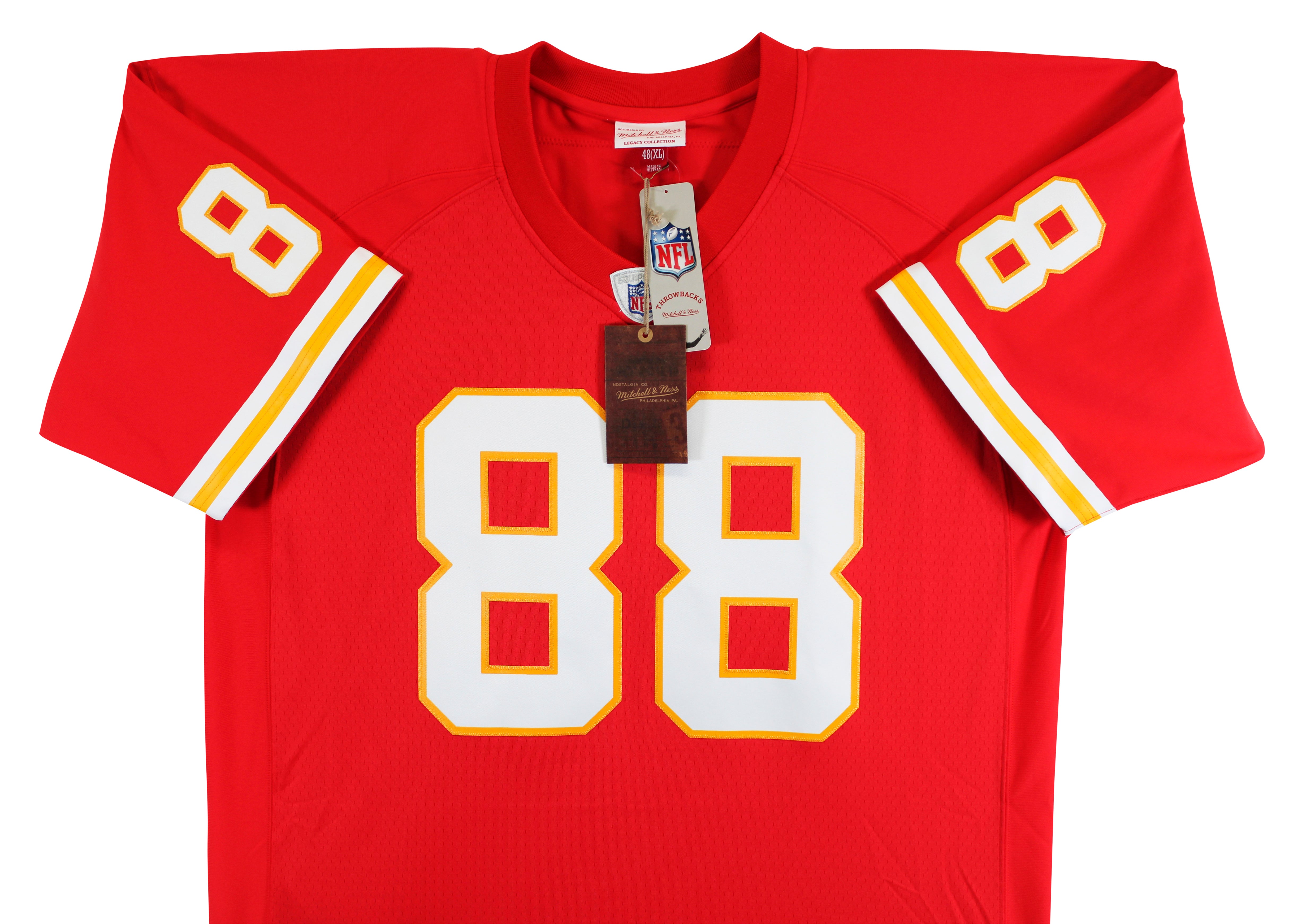 Chiefs Tony Gonzalez "HOF 19" Authentic Signed Red M&N Jersey BAS Witnessed