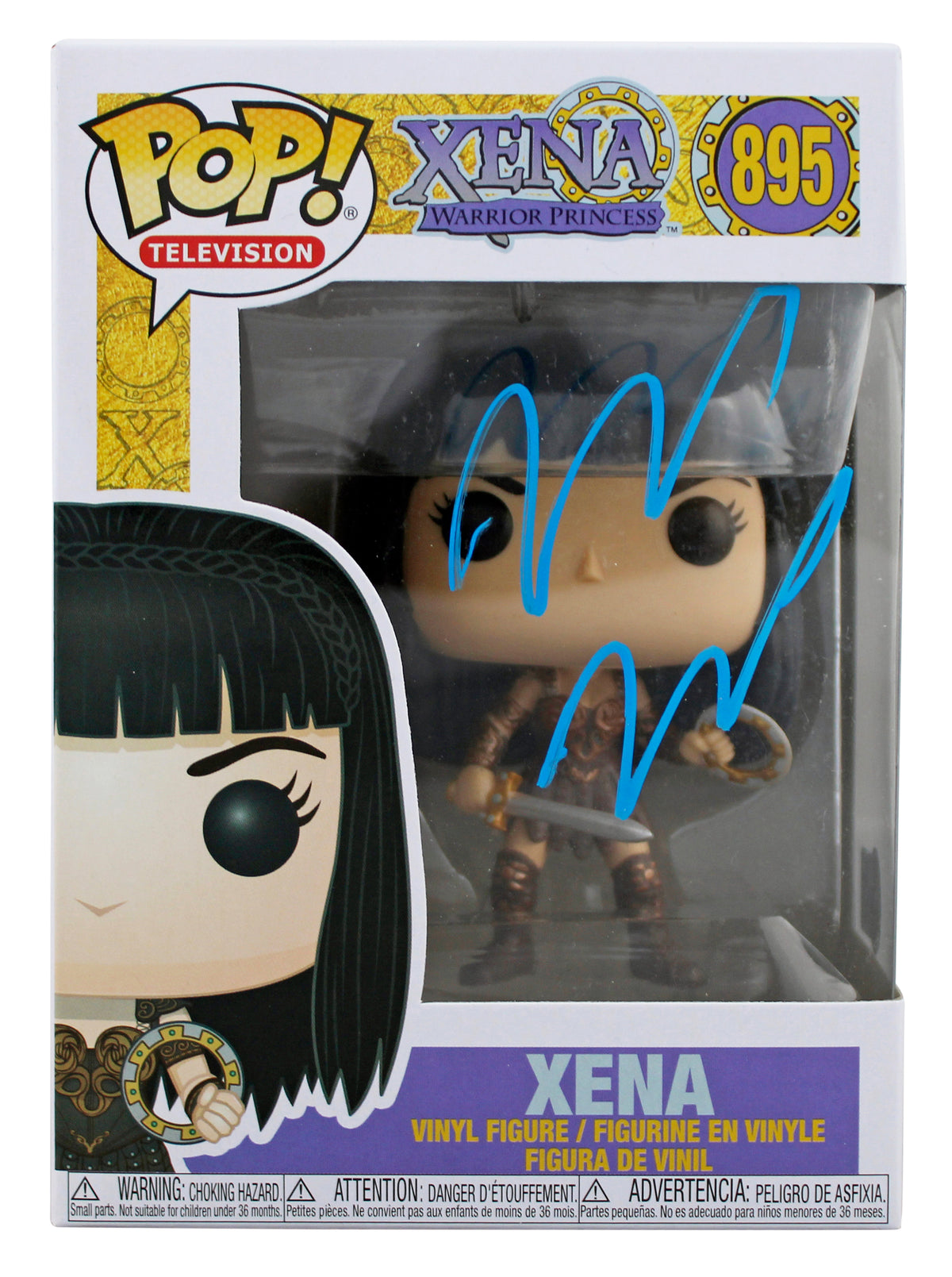 Lucy Lawless Xena Warrior Princess Signed #895 Funko Pop Vinyl Figure BAS