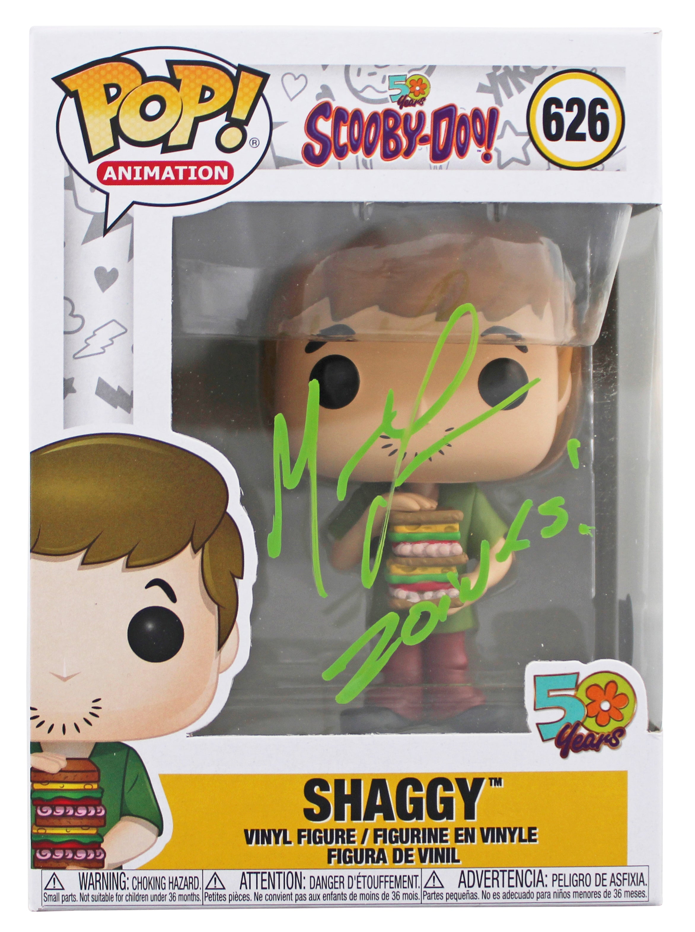 Matthew Lillard Scooby-Doo "Zoinks!" Signed #626 Funko Pop Vinyl Figure BAS Wit