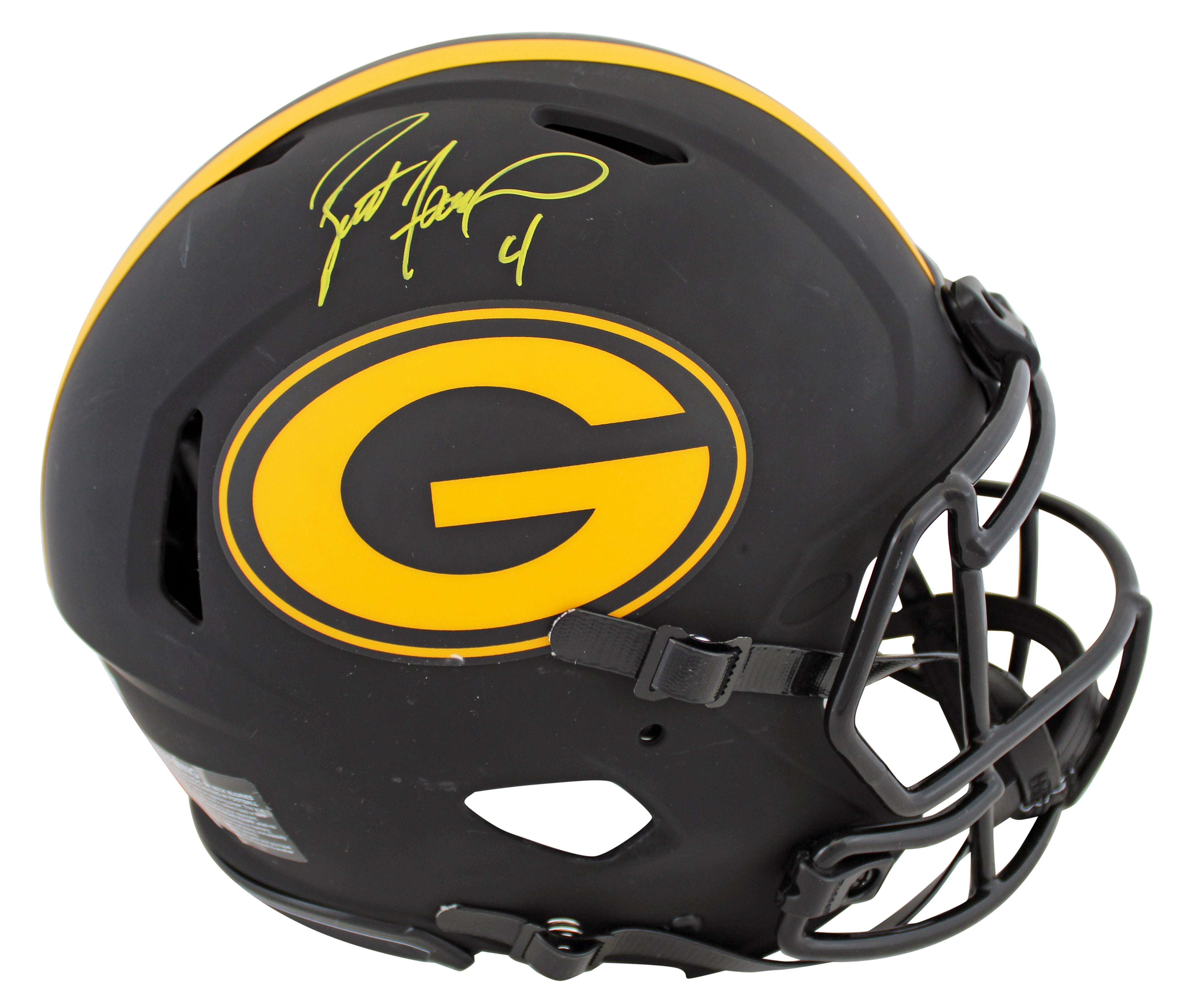 Packers Brett Favre Signed Eclipse Full Size Speed Proline Helmet BAS Witnessed