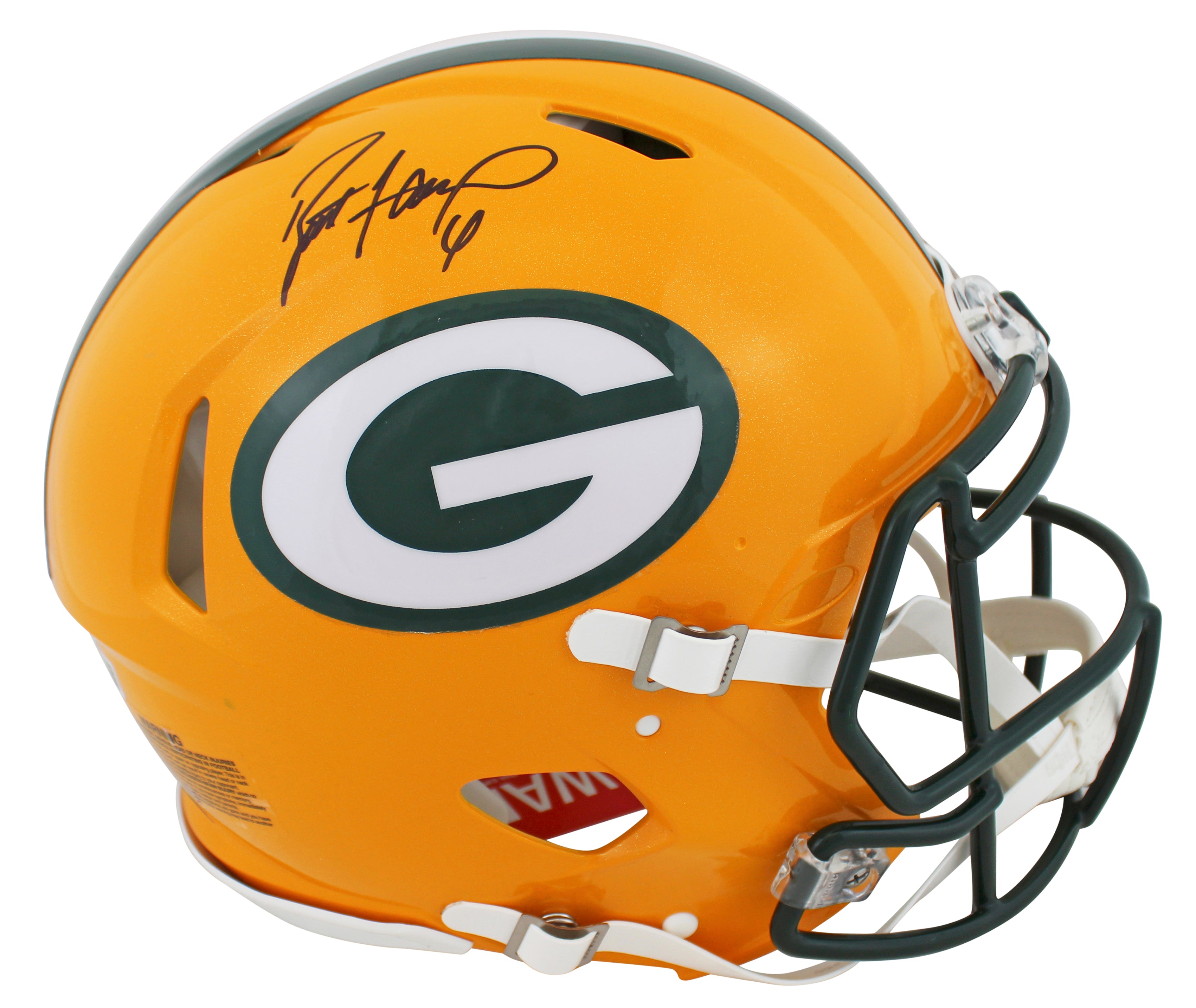 Packers Brett Favre Signed Full Size Speed Proline Helmet W/ Case BAS Witnessed