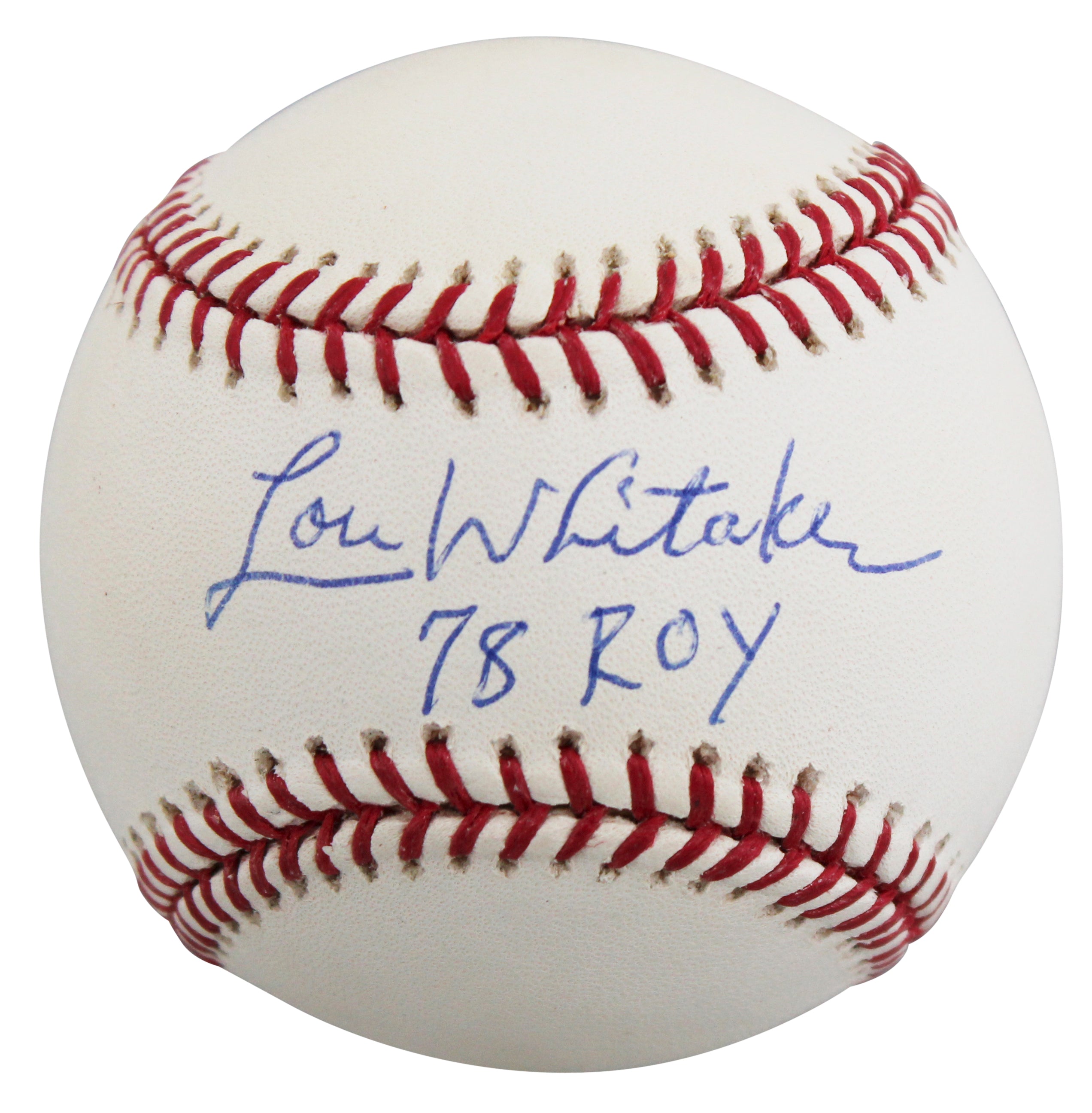 Tigers Lou Whitaker "78 ROY" Authentic Signed OML Baseball Autographed BAS
