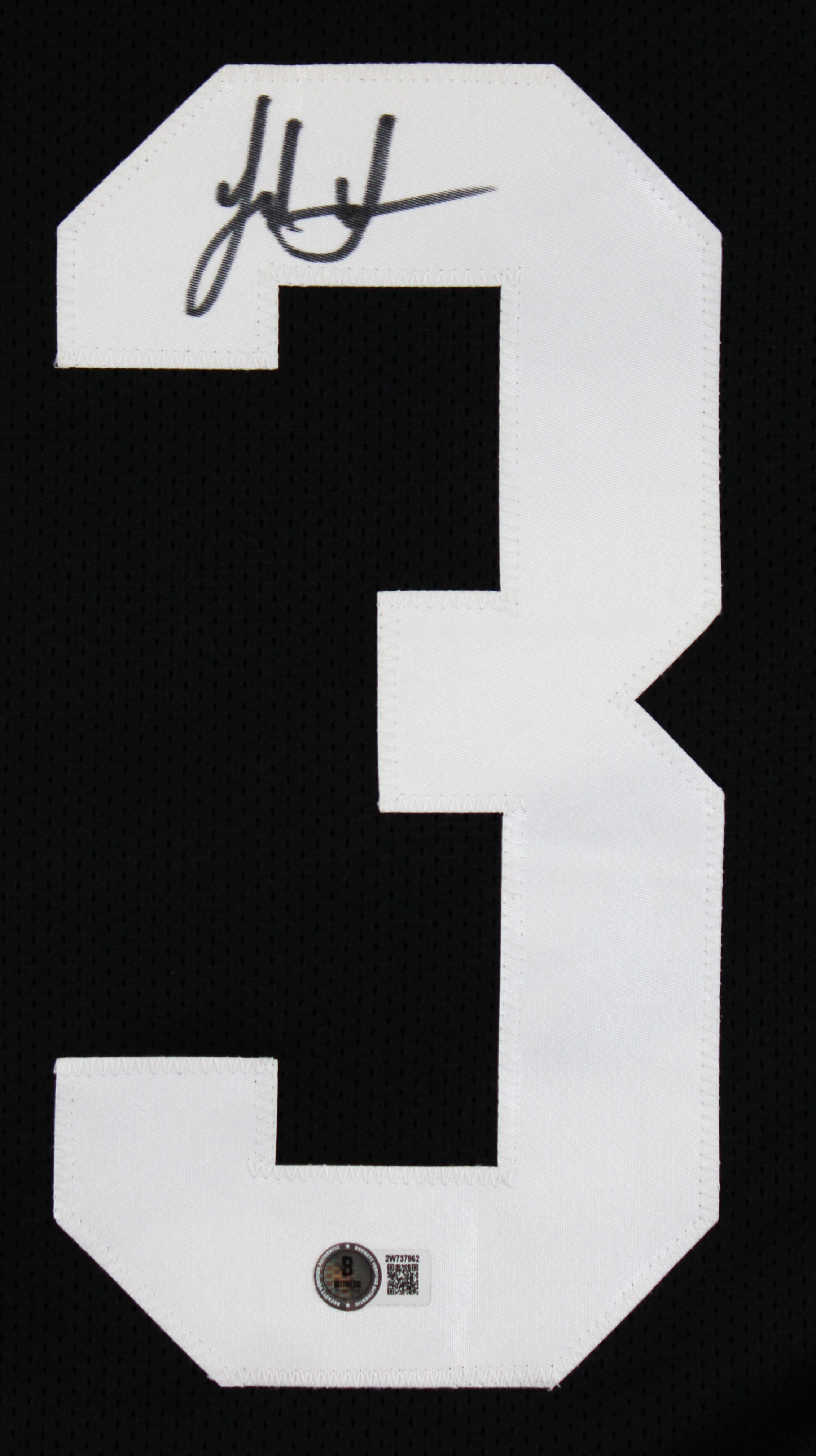 Jack Sawyer Authentic Signed Black Throwback Pro Style Jersey BAS Witnessed