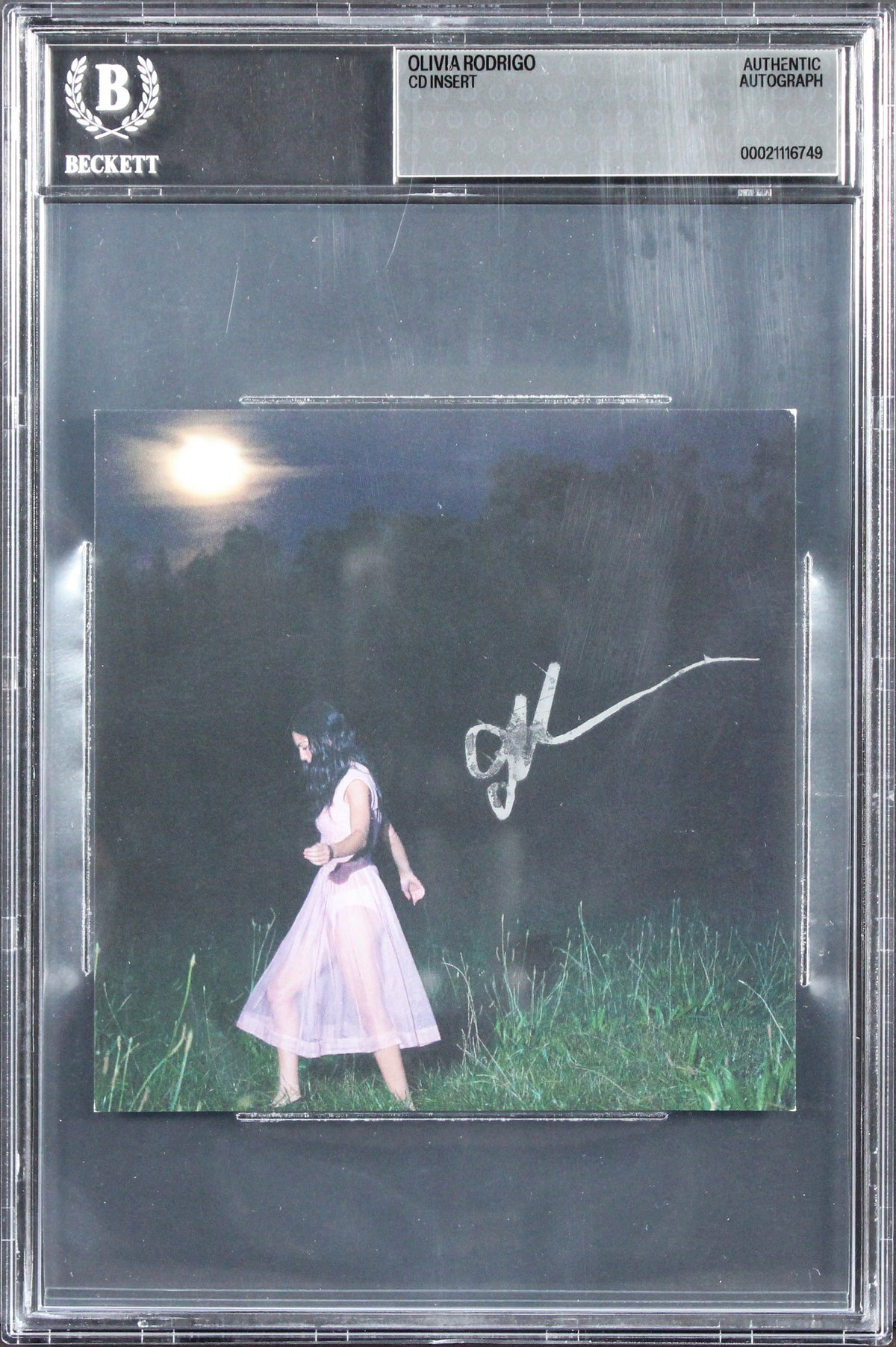 Olivia Rodrigo Authentic You Seem Pretty Sad CD Insert Autographed BAS Slabbed 2