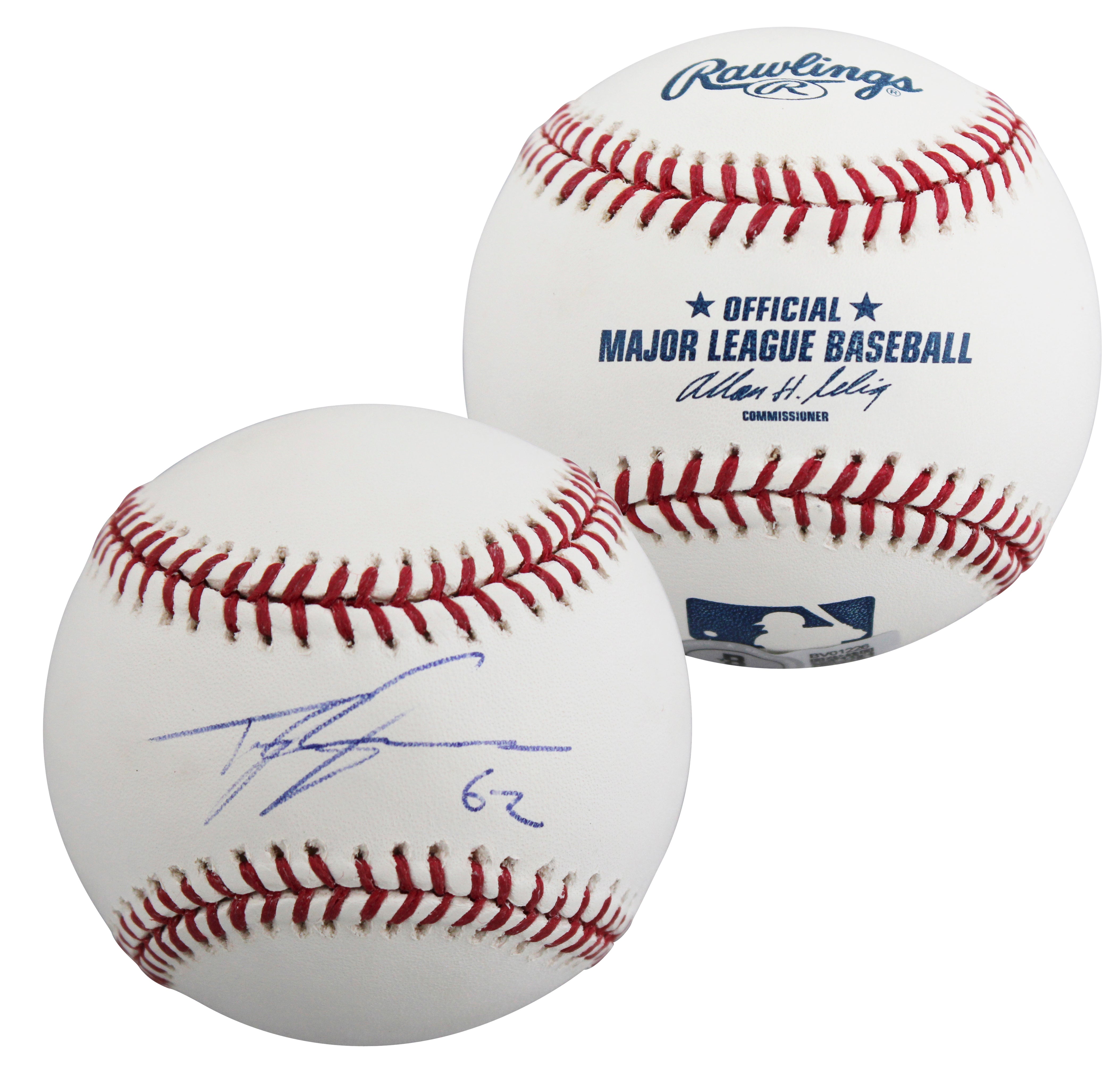 Angels Tyler Skaggs Authentic Signed OML Baseball Autographed BAS #BV01226