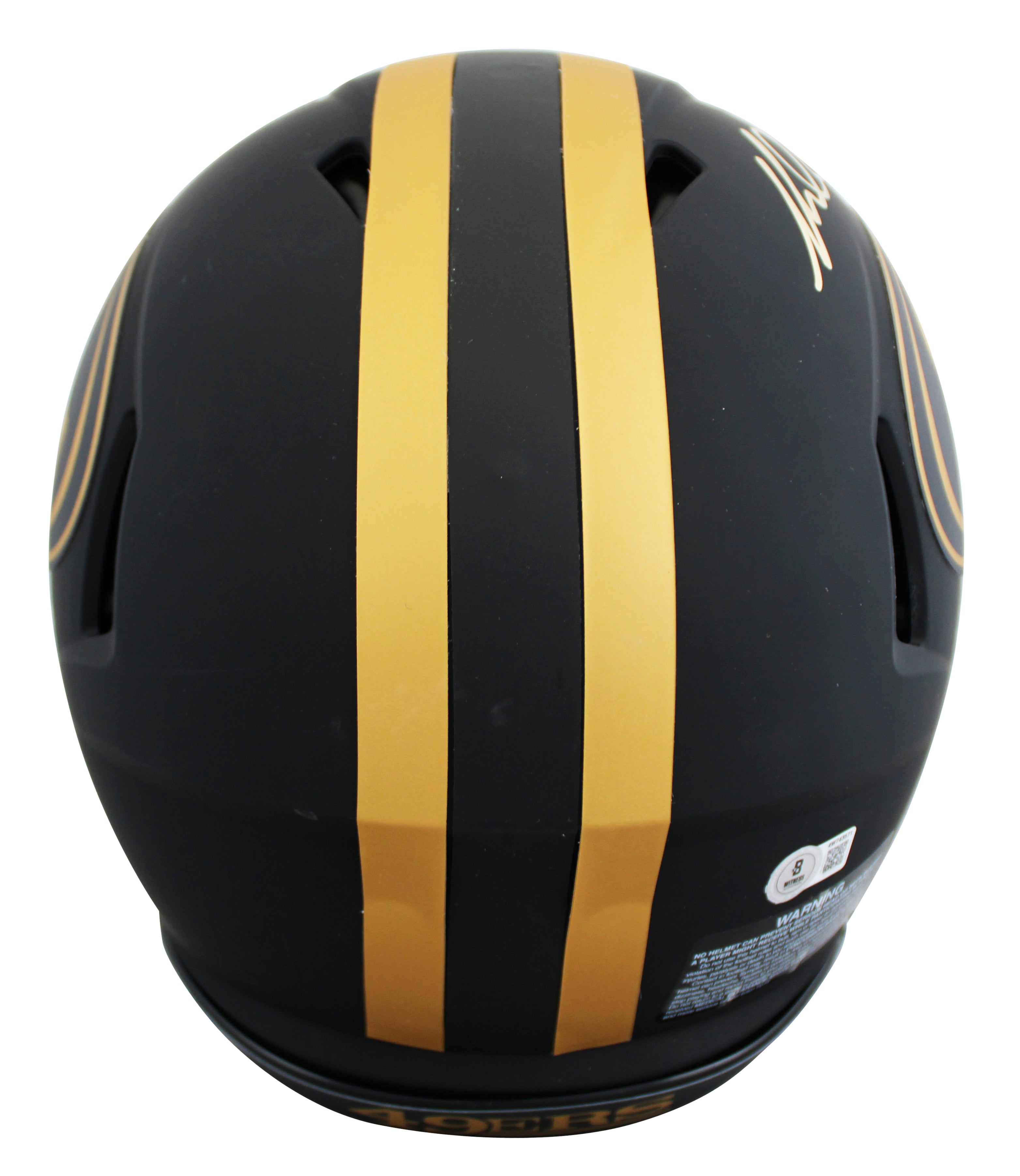 49ers Mike Evans Signed Eclipse Full Size Speed Proline Helmet BAS Witnessed