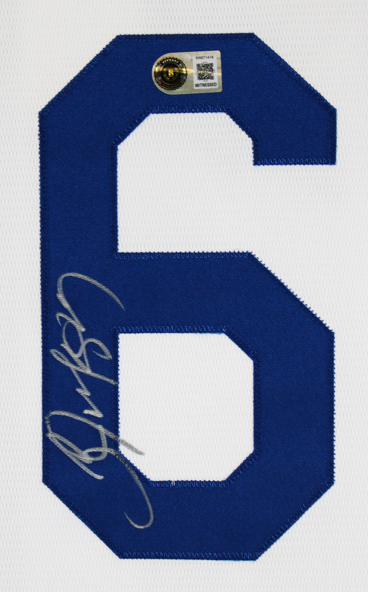 Royals Bo Jackson Signed White Majestic Cool Base Jersey BAS Witnessed #5W071418